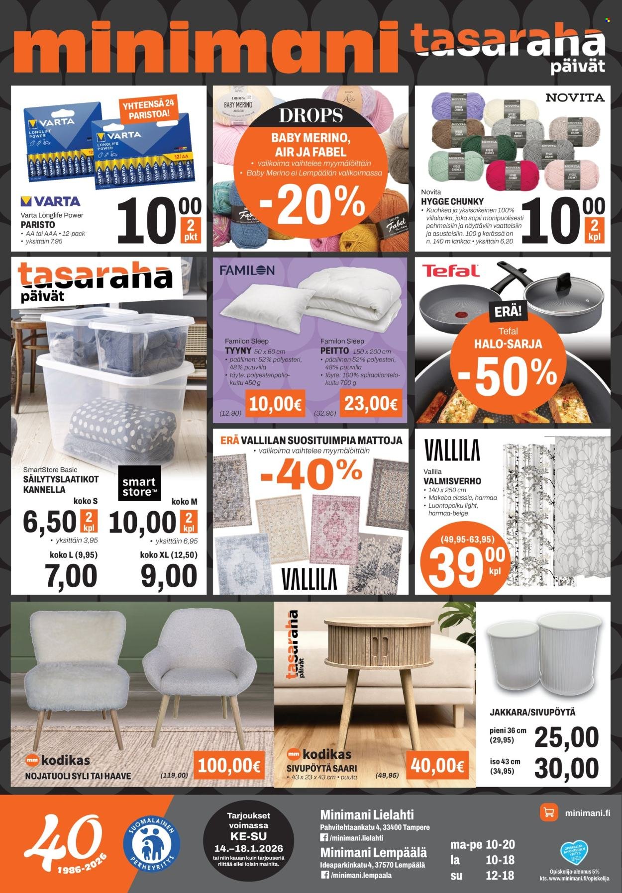 MINIMANI tarjoukset - Alkaen KE 14.1.2026