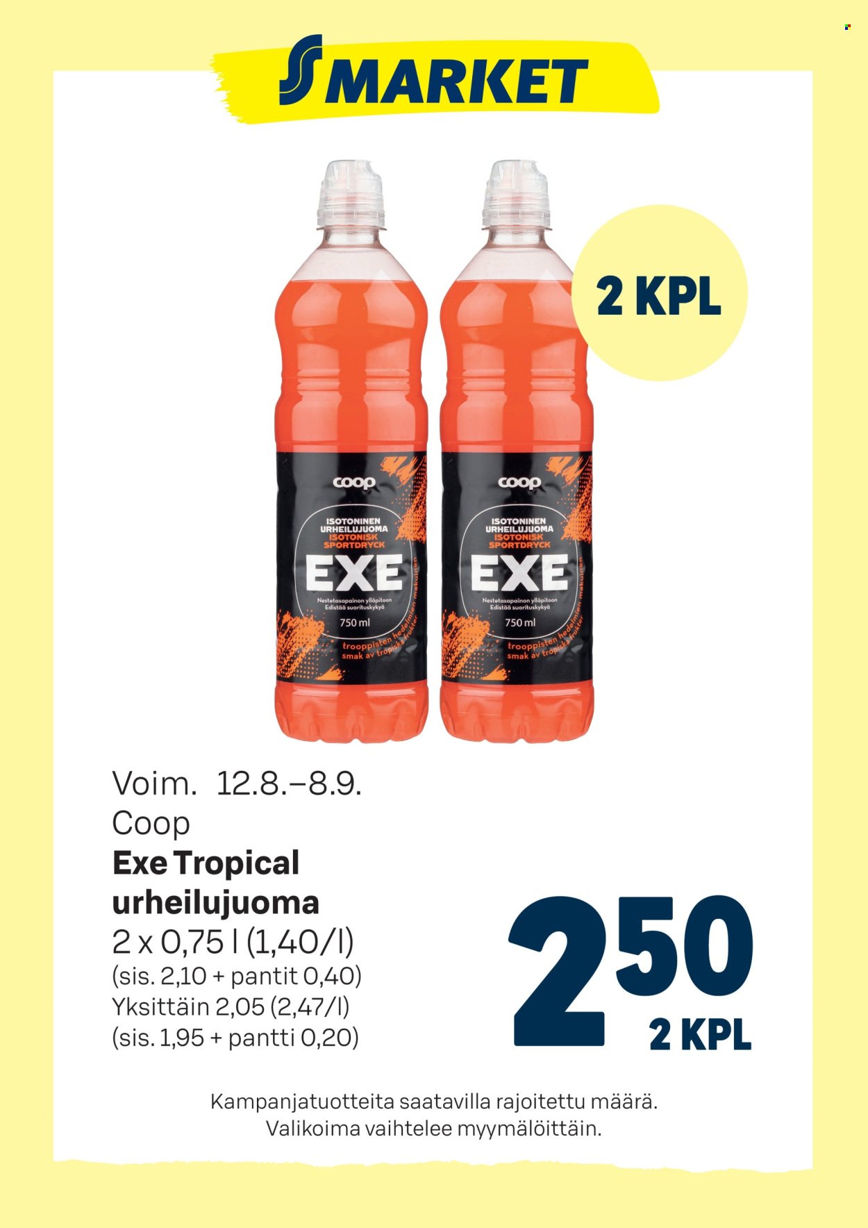S-MARKET tarjoukset - Coop exe tropical