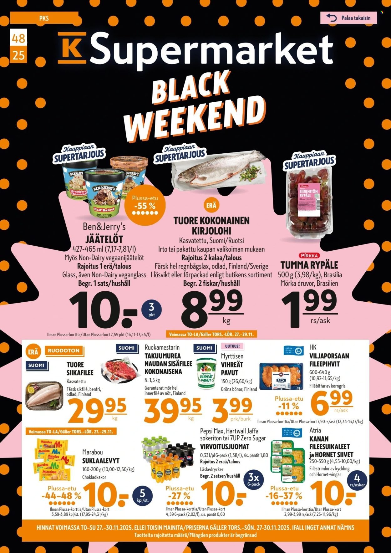 K-SUPERMARKET tarjoukset - Black weekend