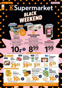 K-SUPERMARKET tarjoukset - Black weekend