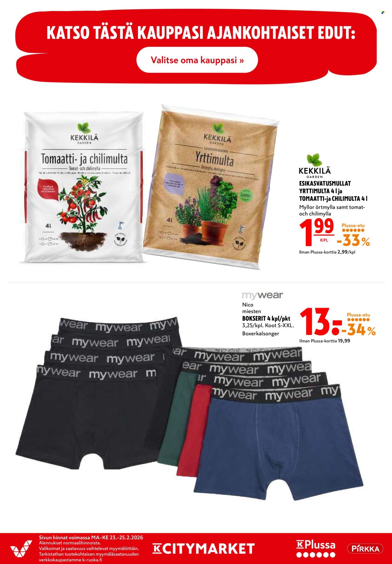 K-CITYMARKET tarjoukset - Alkaen MA 23.2.2026