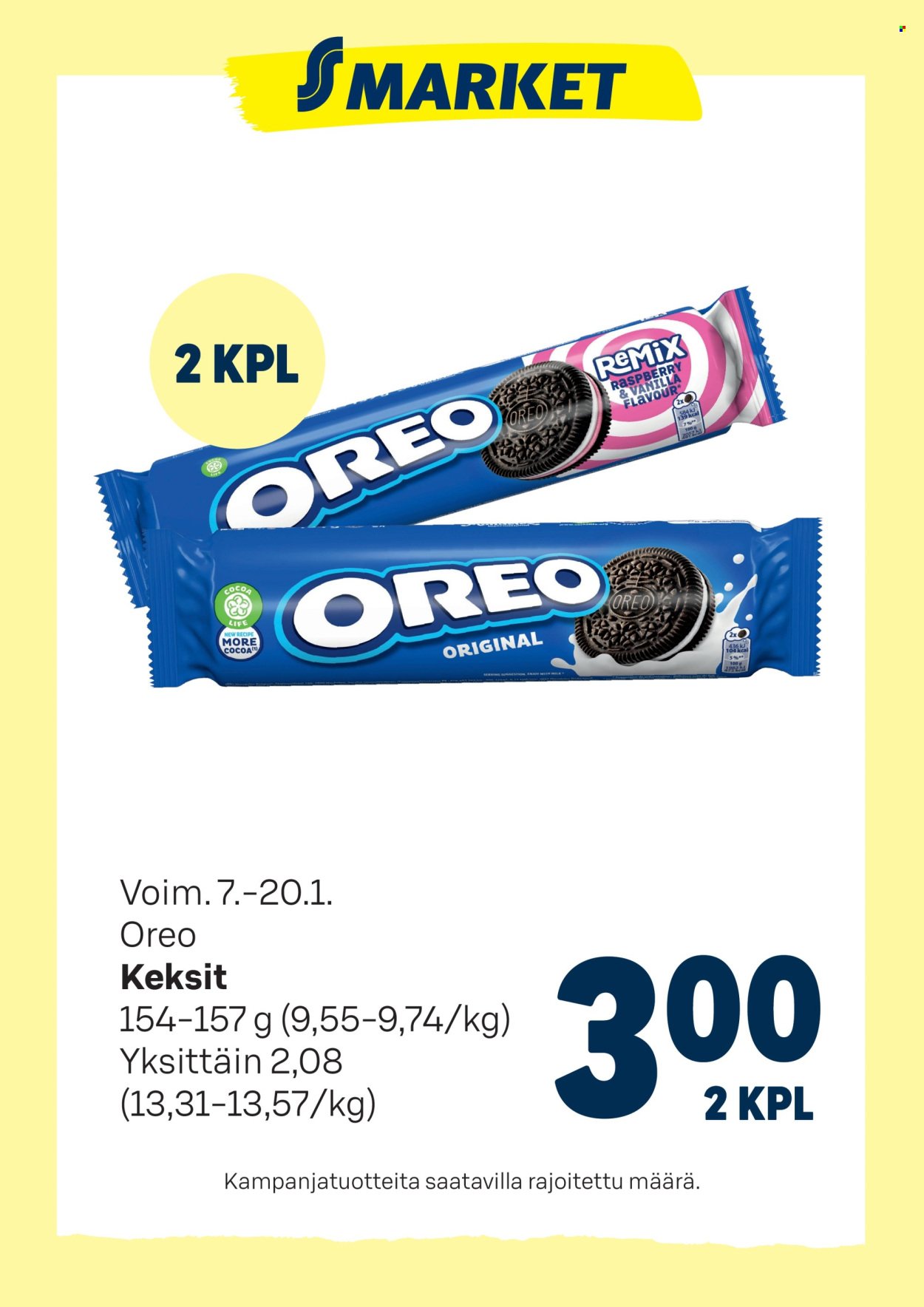 S-MARKET tarjoukset - Oreo