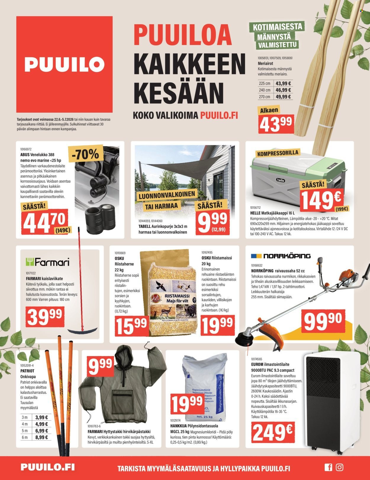 PUUILO tarjoukset - Puuiloa kaikkeen kesään