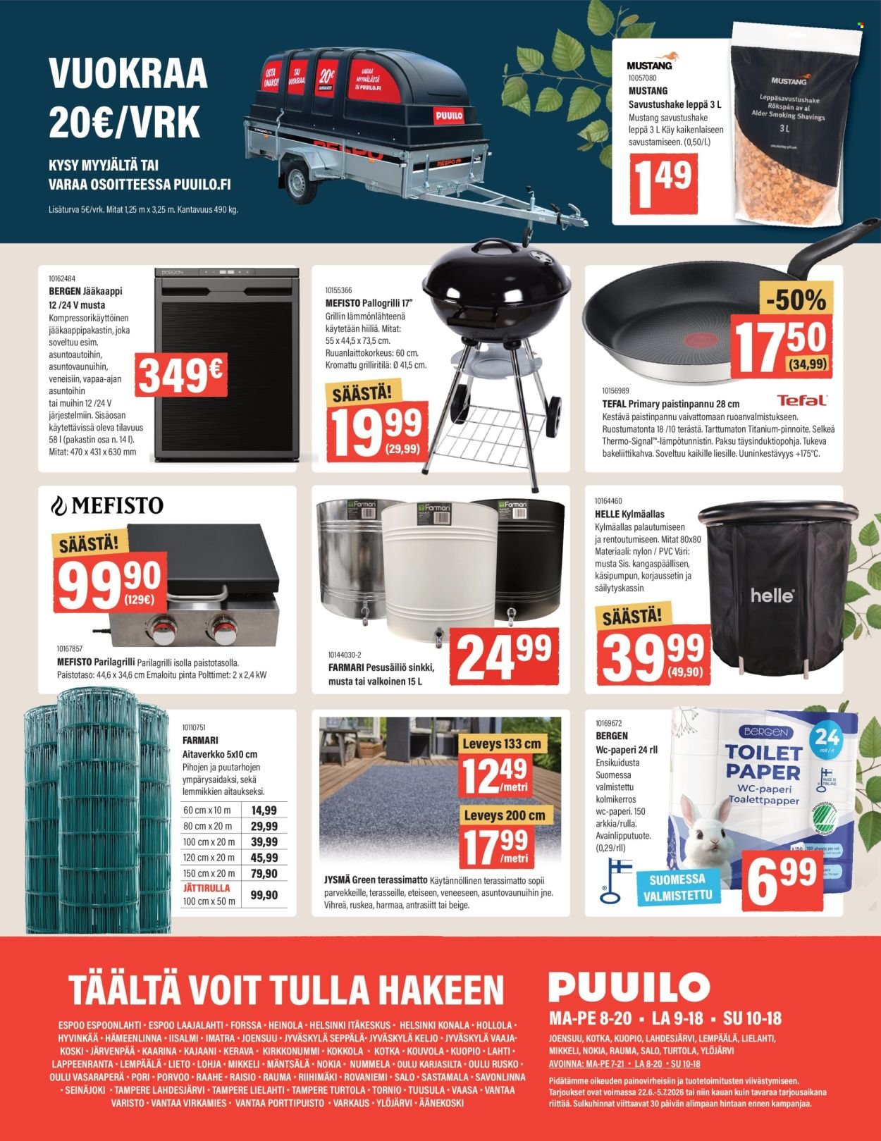 PUUILO tarjoukset - Puuiloa kaikkeen kesään