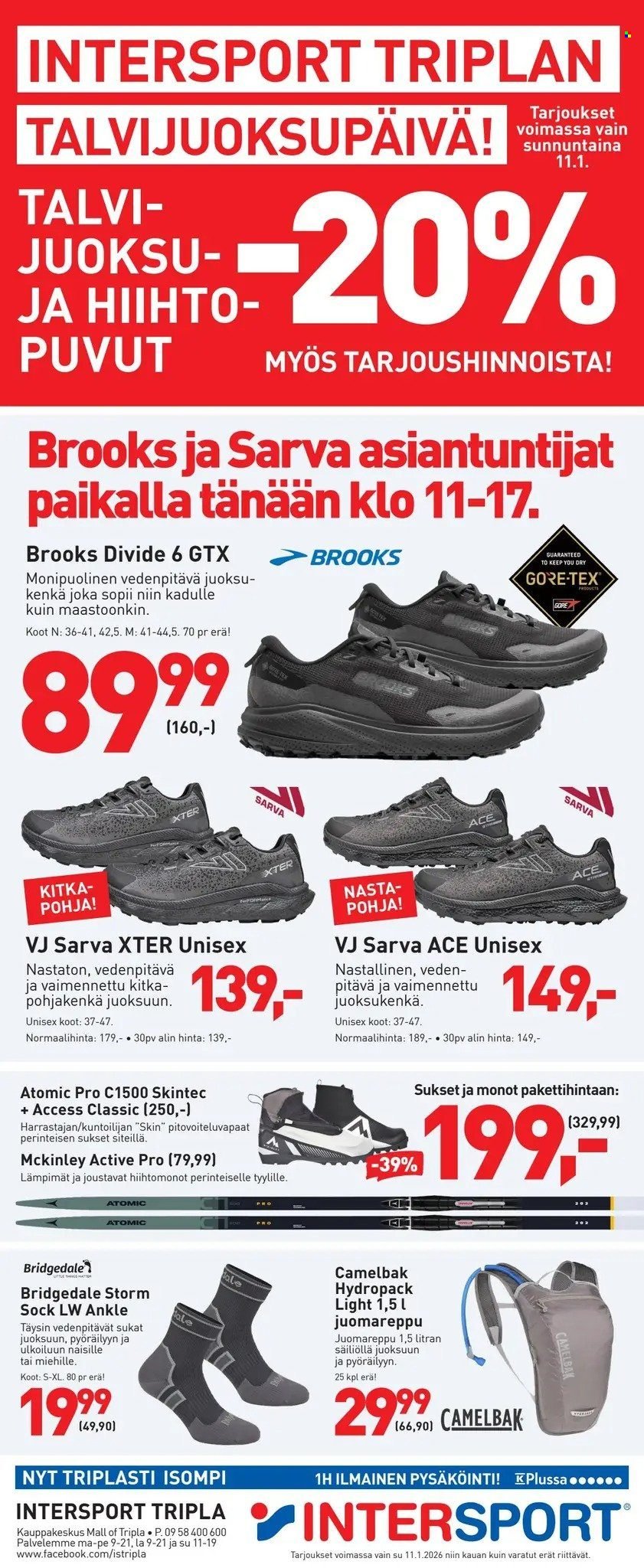 INTERSPORT tarjoukset - TRIPLAN TALVIJUOKSUPÄIVÄ!