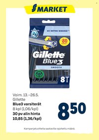 S-MARKET tarjoukset - Gilette