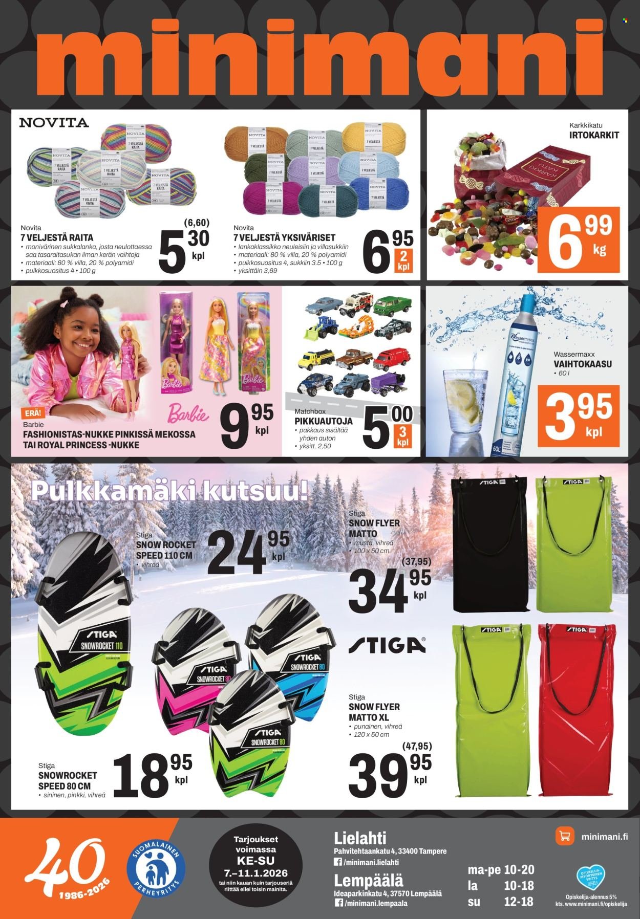MINIMANI tarjoukset - Alkaen KE 7.1.2026