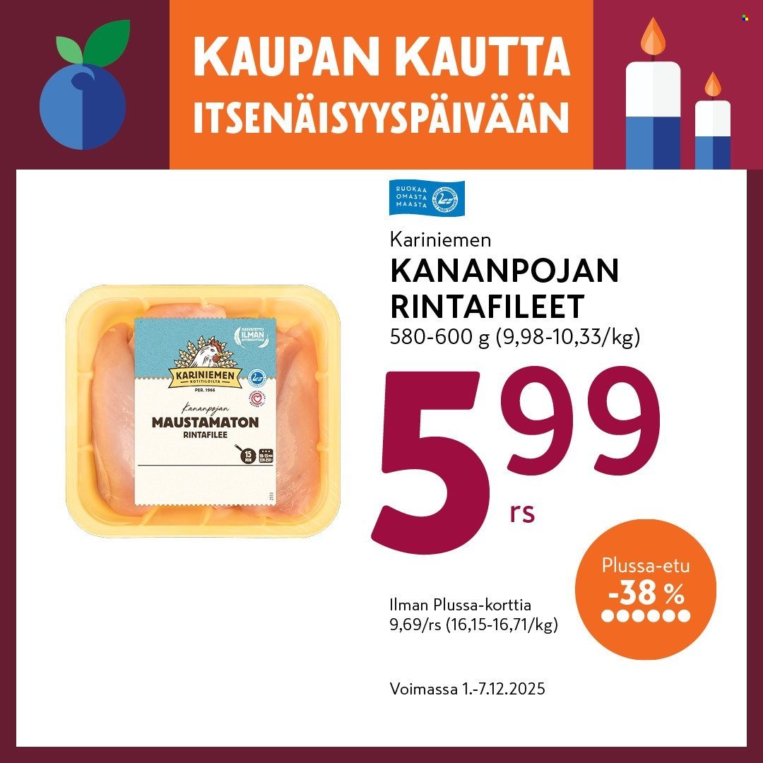 K-MARKET tarjoukset - Alkaen MA 1.12.2025