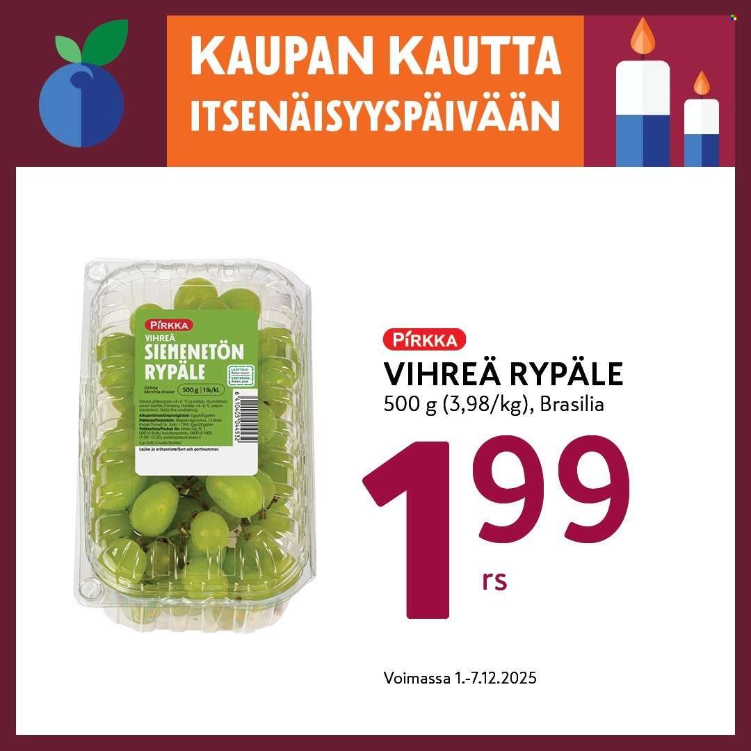 K-MARKET tarjoukset - Alkaen MA 1.12.2025