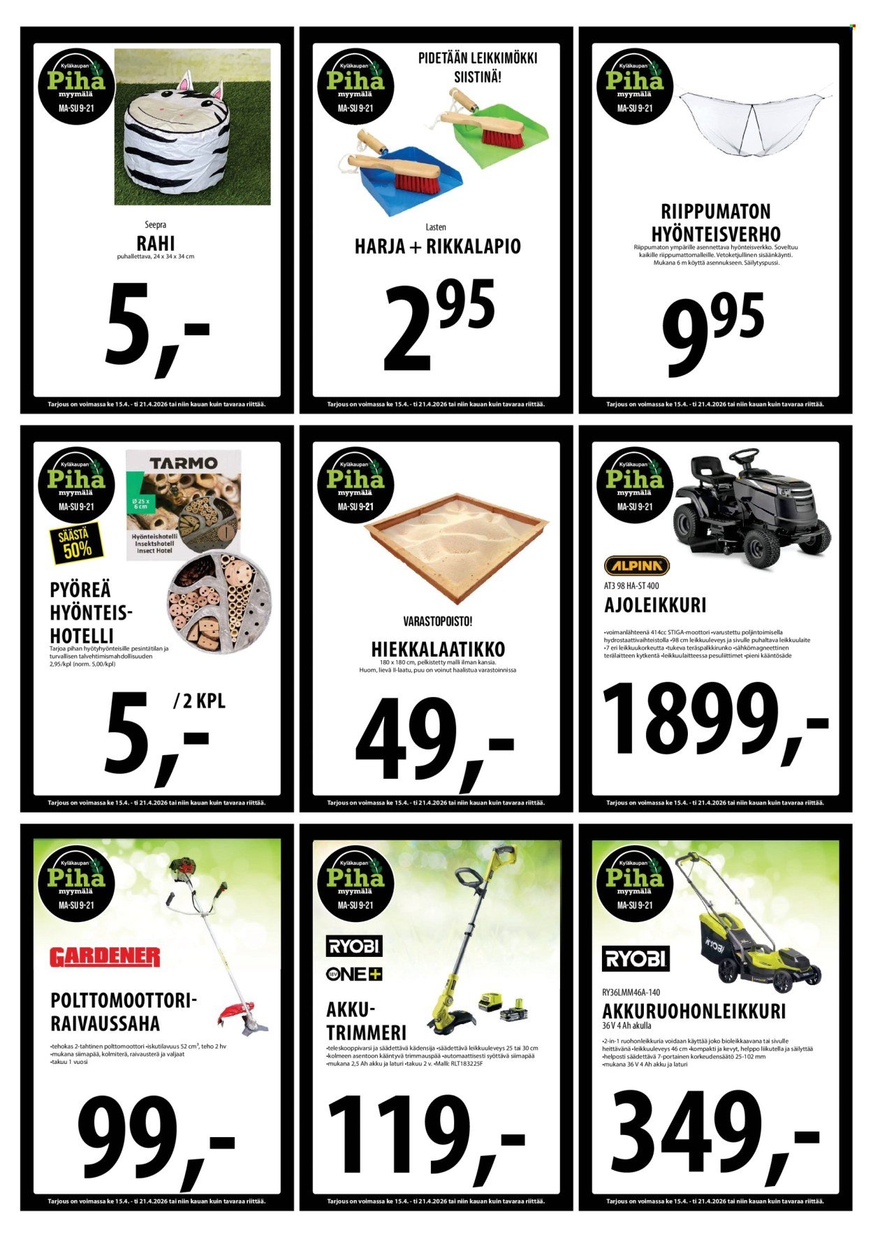 TUURI tarjoukset - Alkaen KE 15.4.2026