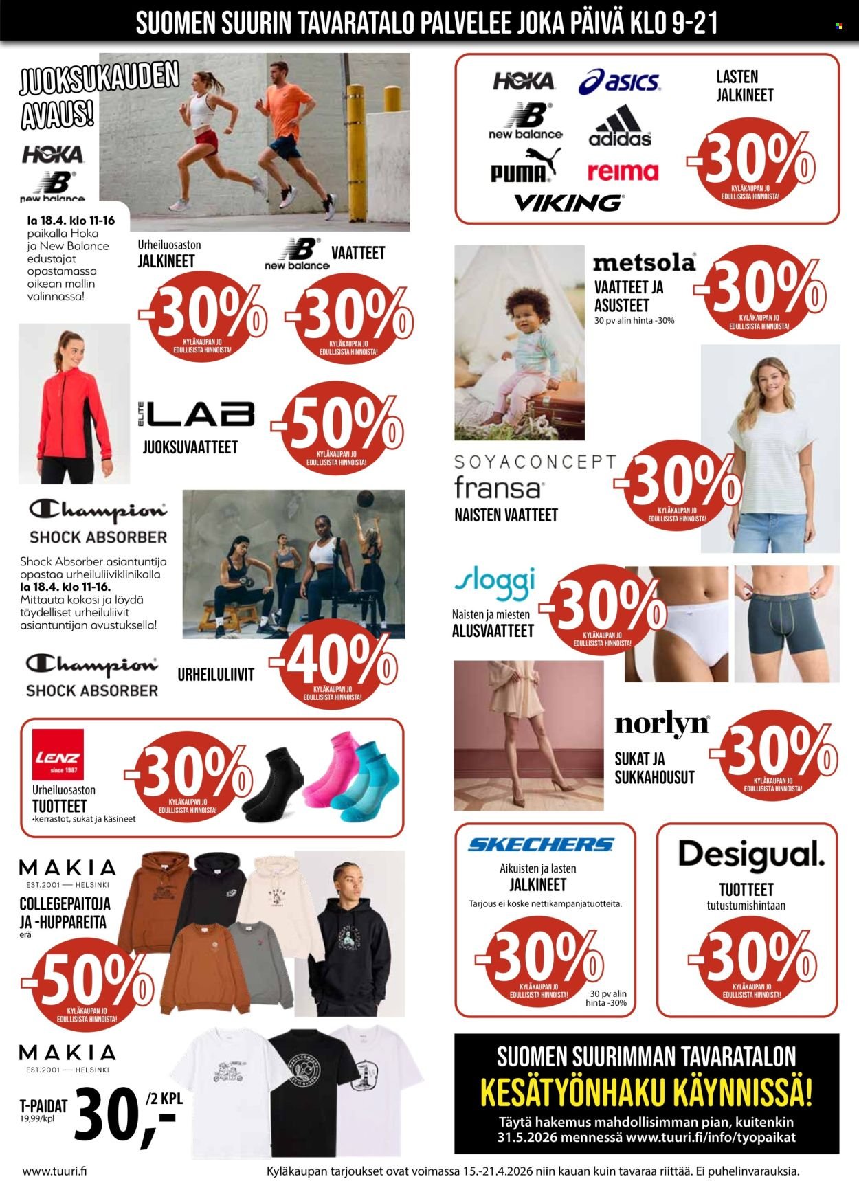 TUURI tarjoukset - Alkaen KE 15.4.2026