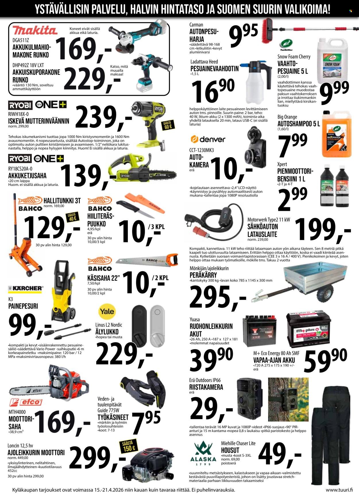 TUURI tarjoukset - Alkaen KE 15.4.2026