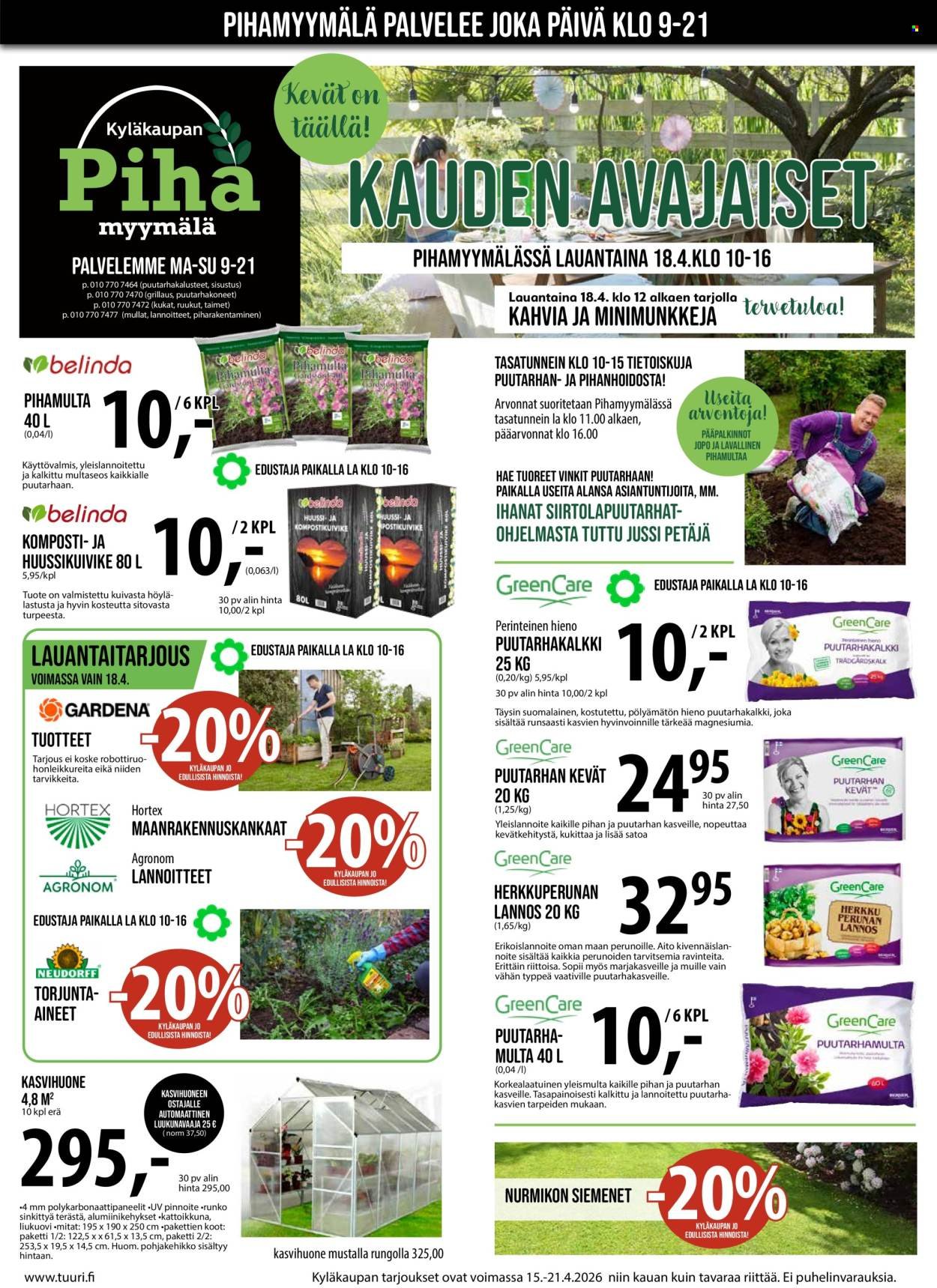 TUURI tarjoukset - Alkaen KE 15.4.2026