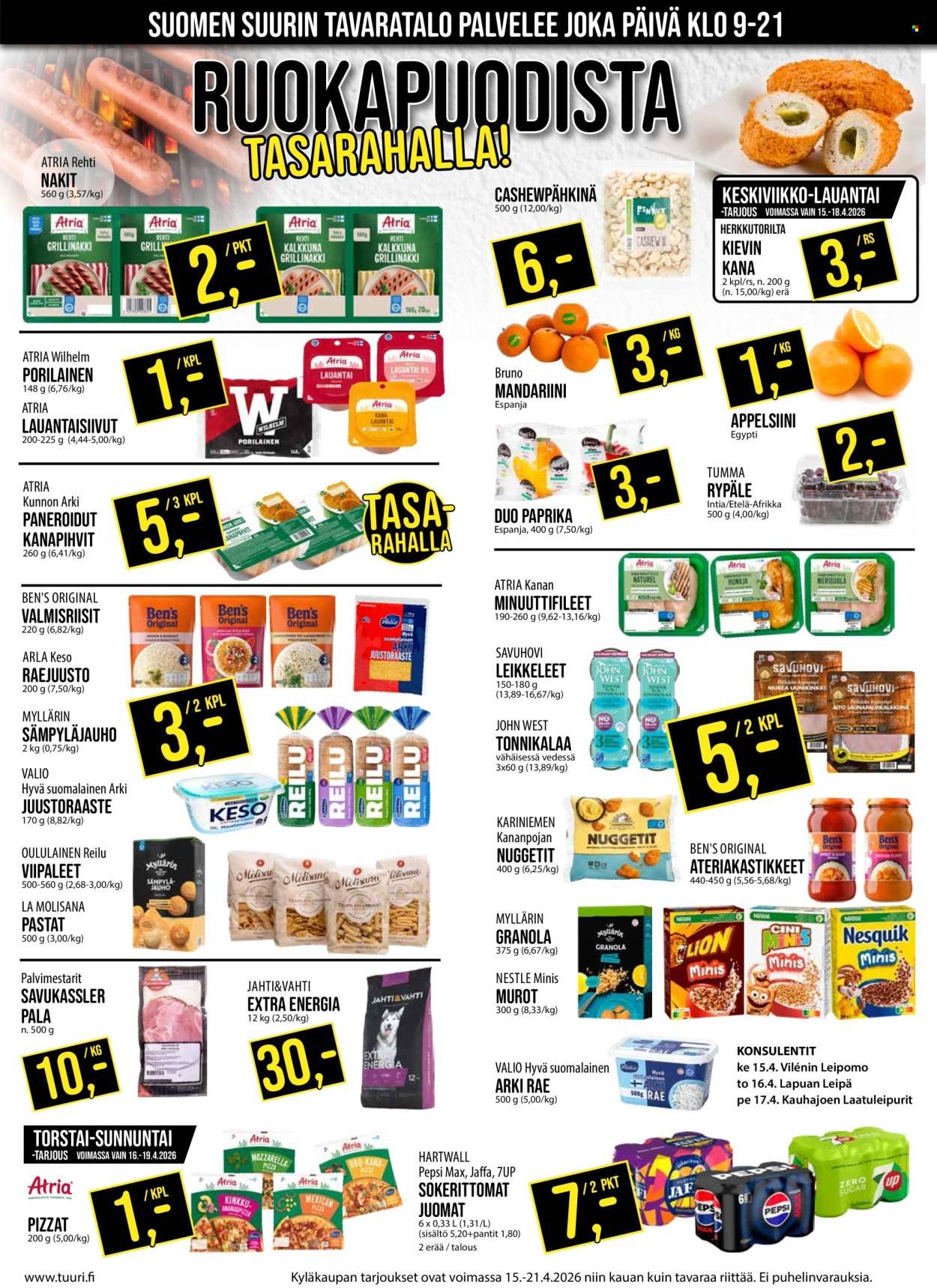 TUURI tarjoukset - Alkaen KE 15.4.2026