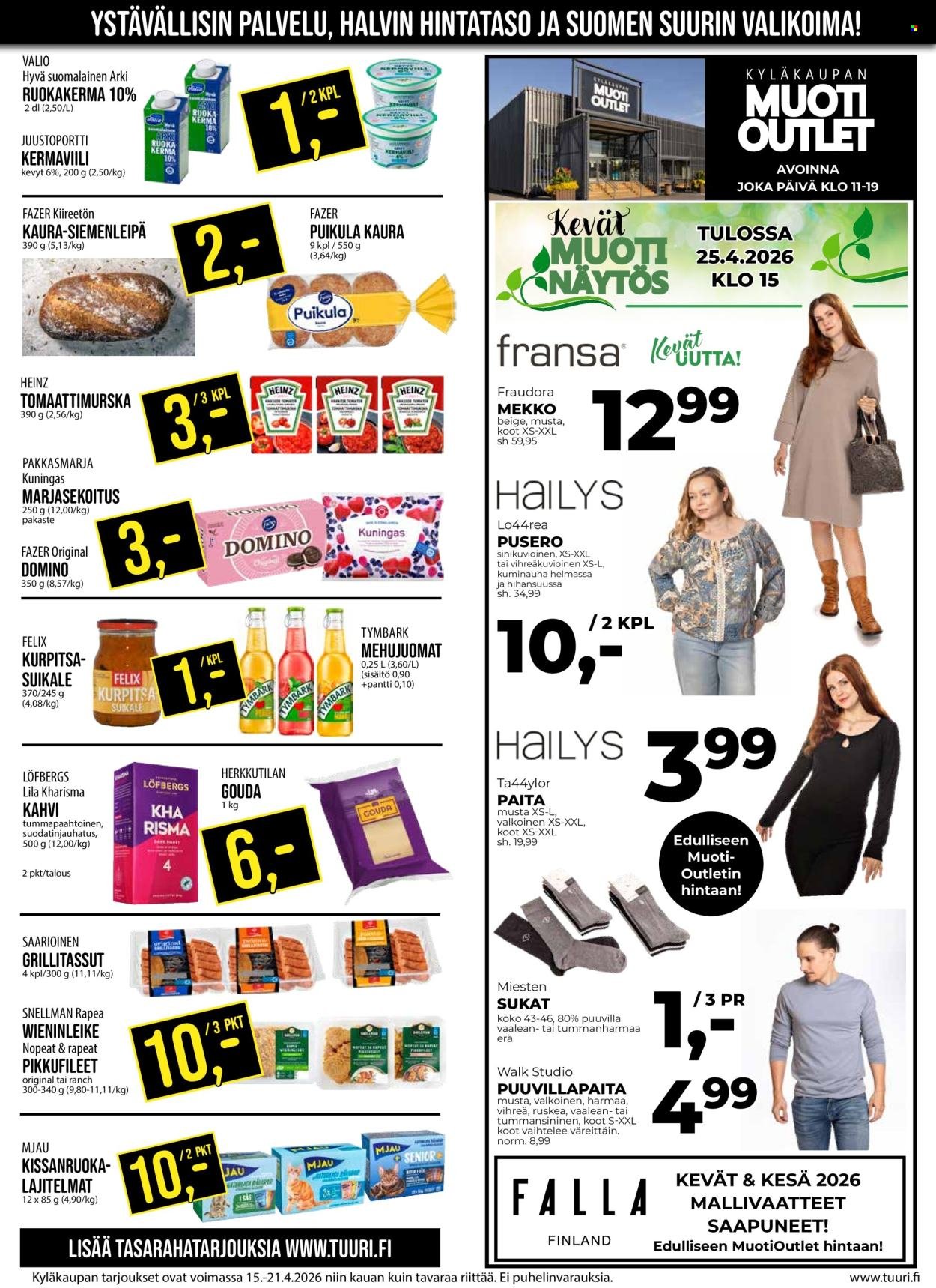 TUURI tarjoukset - Alkaen KE 15.4.2026