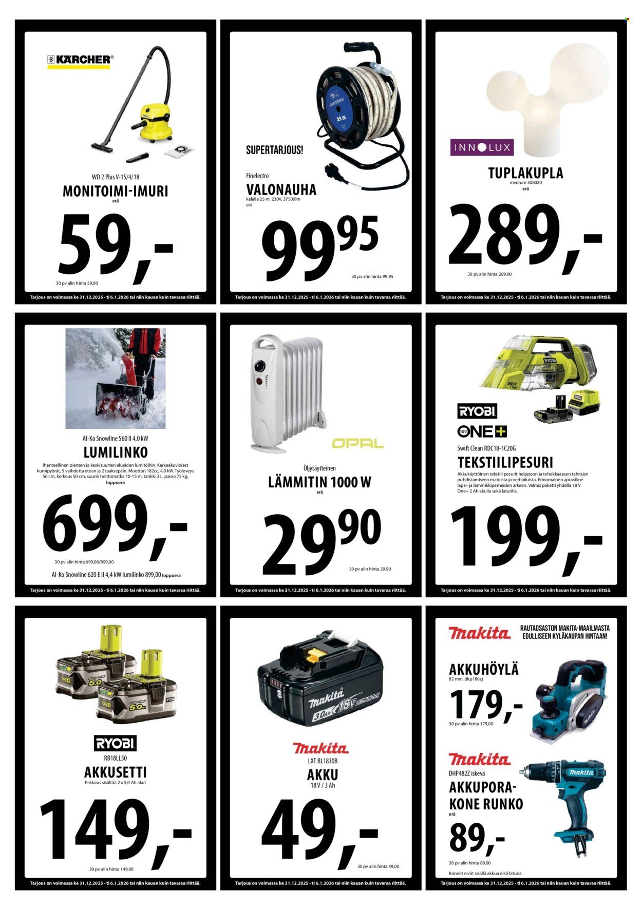 TUURI tarjoukset - Alkaen KE 31.12.2025