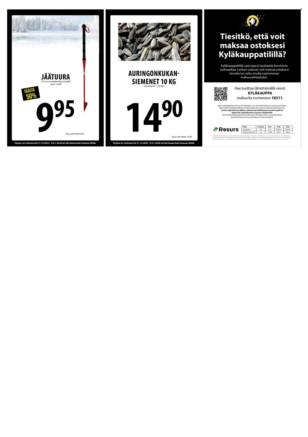 TUURI tarjoukset - Alkaen KE 31.12.2025