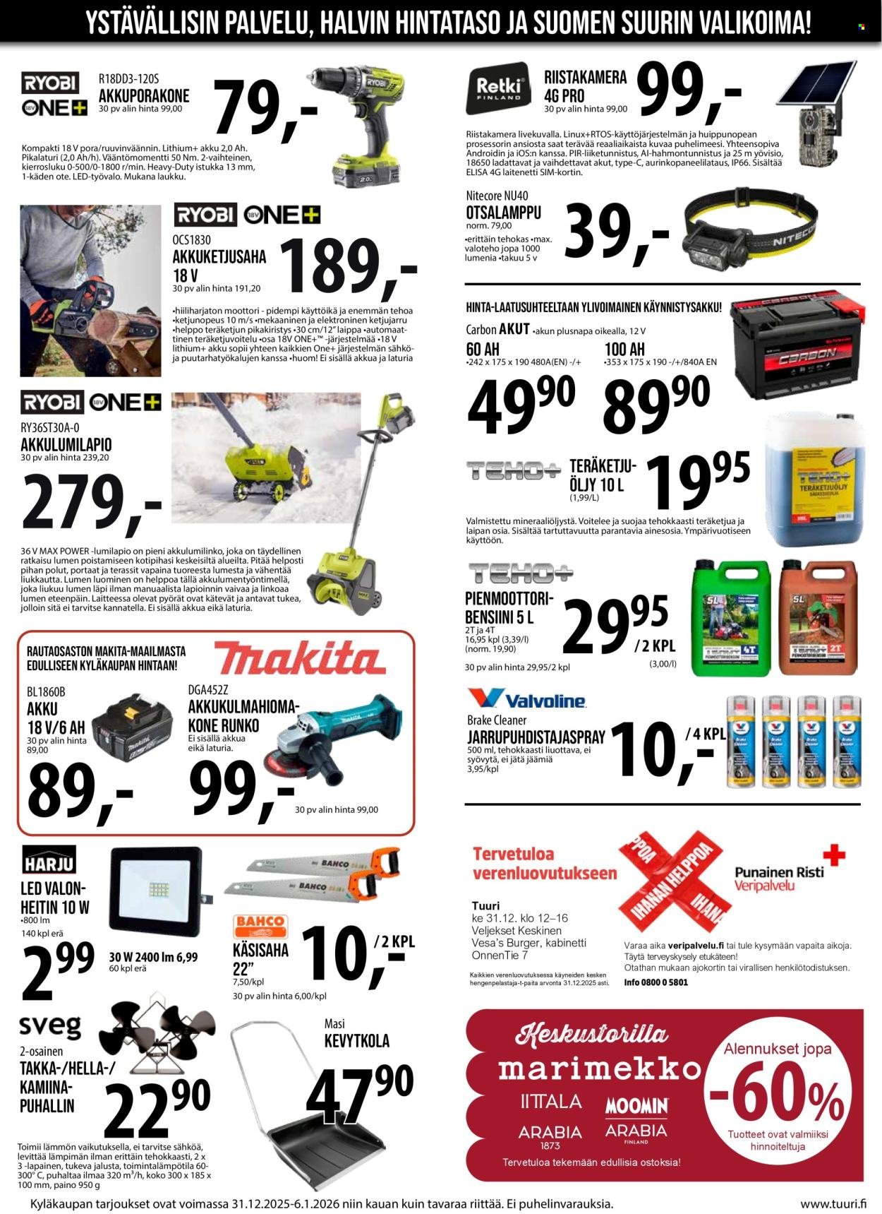 TUURI tarjoukset - Alkaen KE 31.12.2025