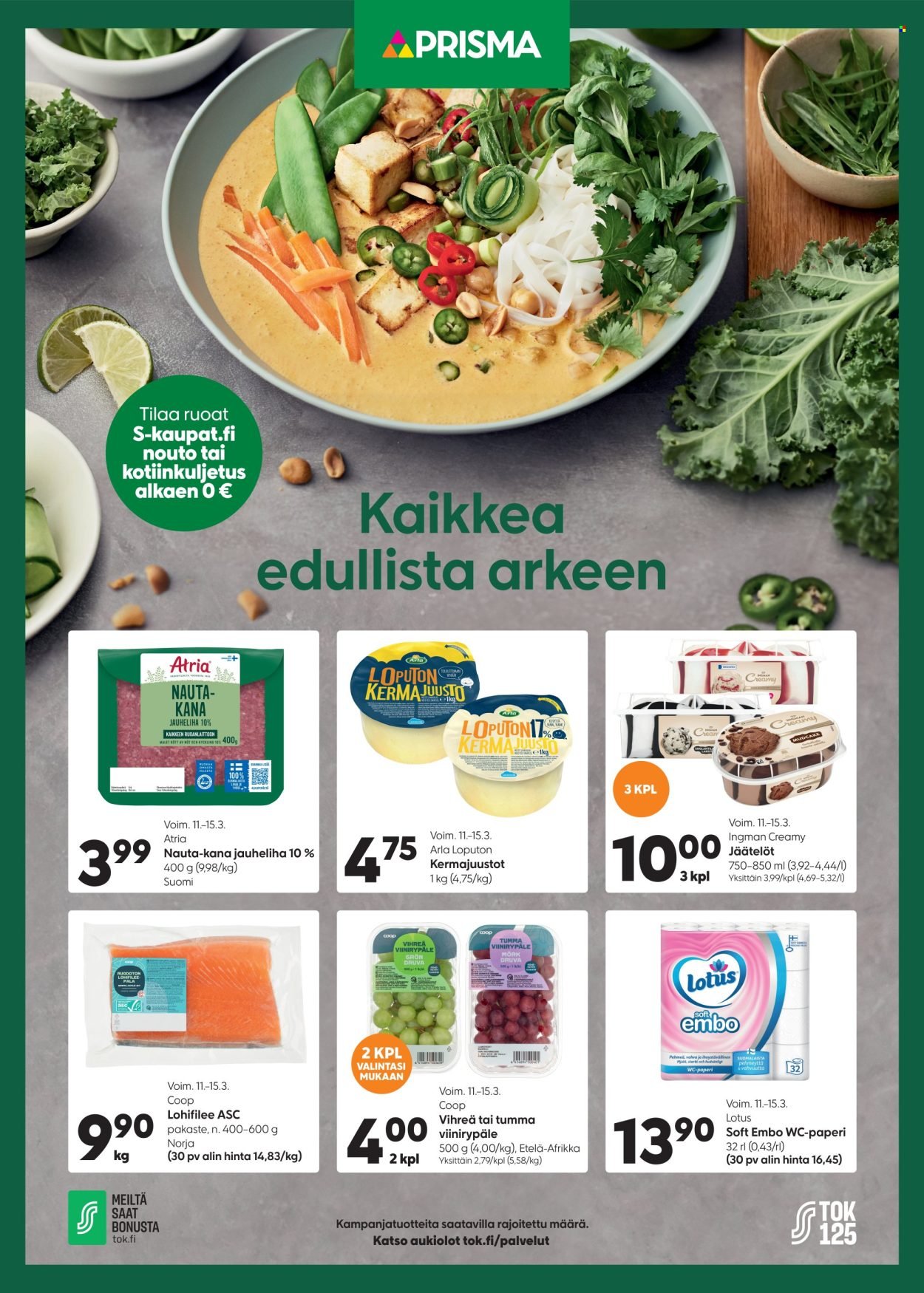 PRISMA tarjoukset - Alkaen KE 11.3.2026