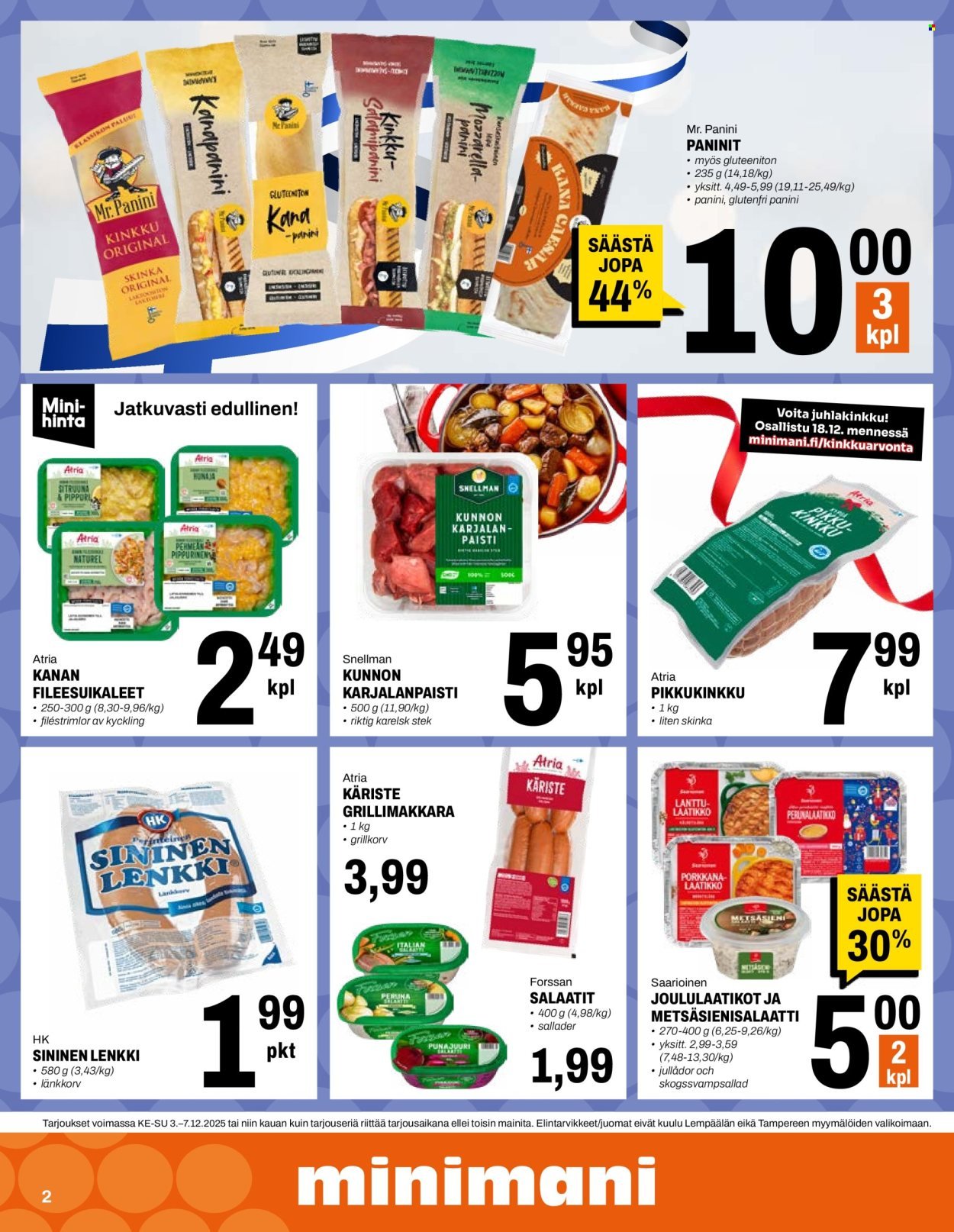 MINIMANI tarjoukset - Alkaen KE 3.12.2025