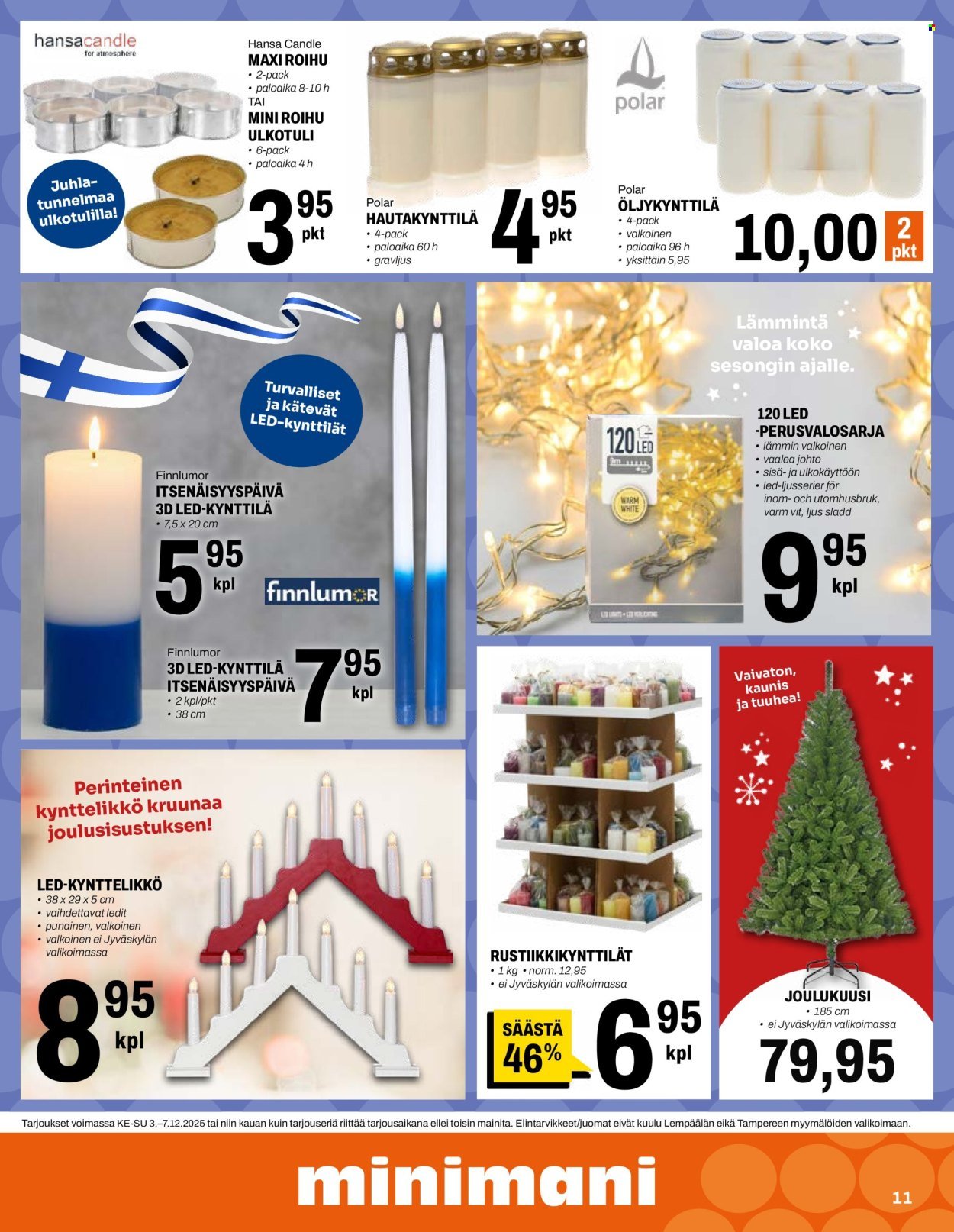 MINIMANI tarjoukset - Alkaen KE 3.12.2025