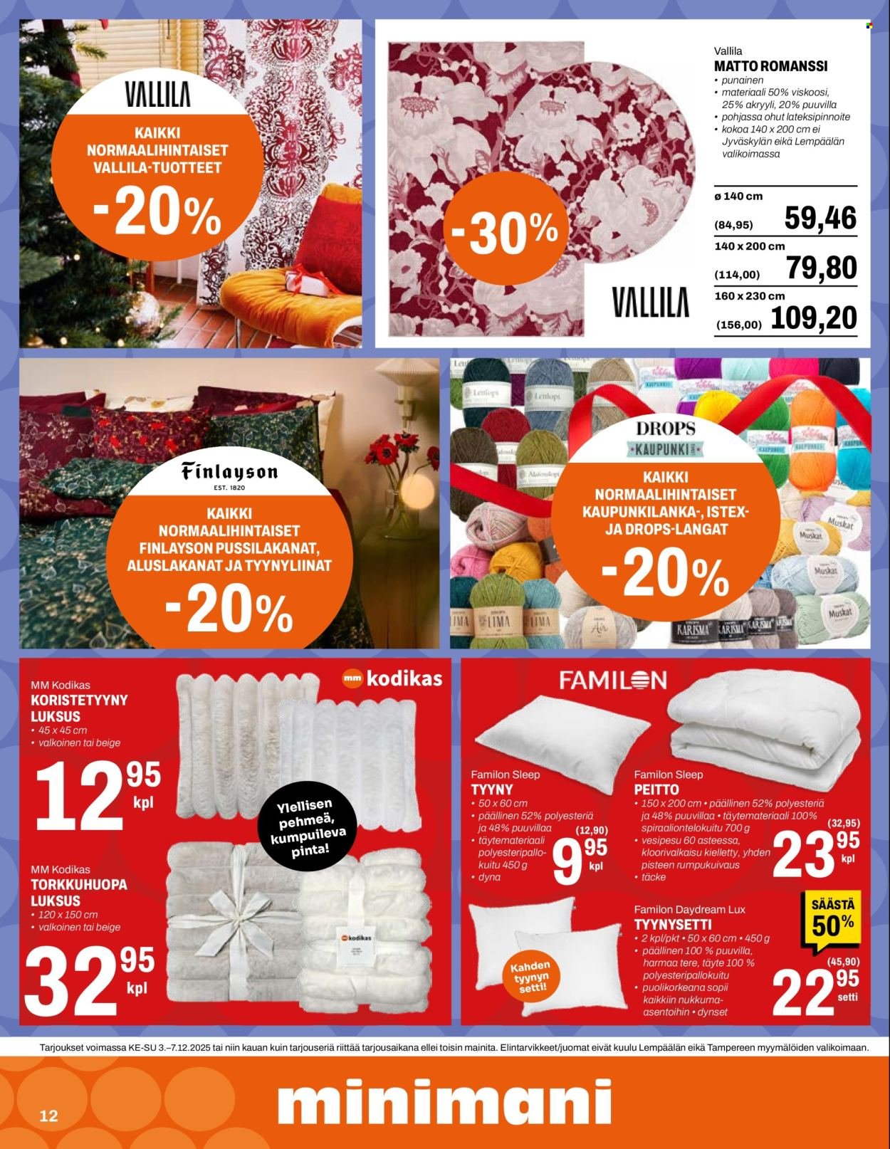 MINIMANI tarjoukset - Alkaen KE 3.12.2025