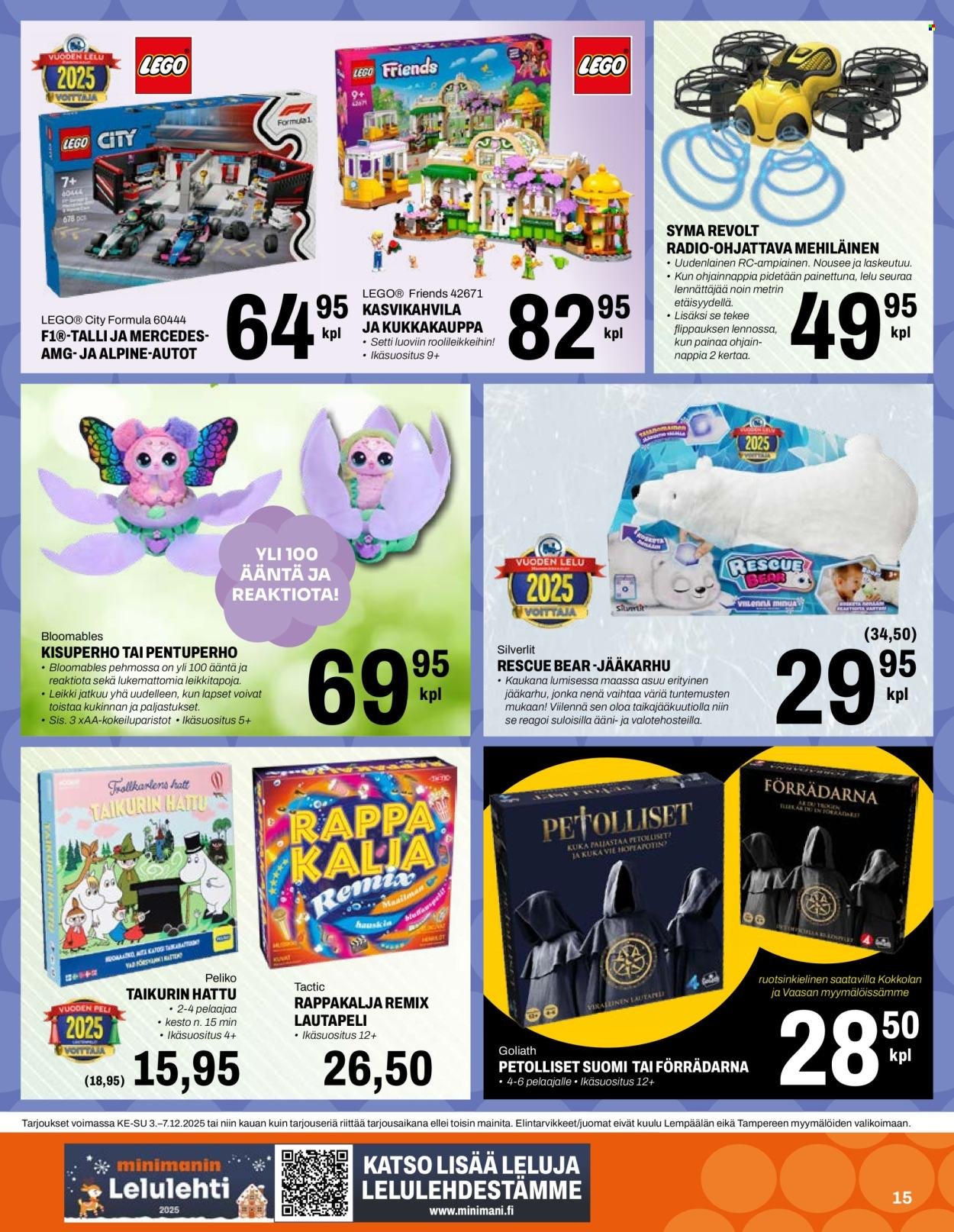 MINIMANI tarjoukset - Alkaen KE 3.12.2025