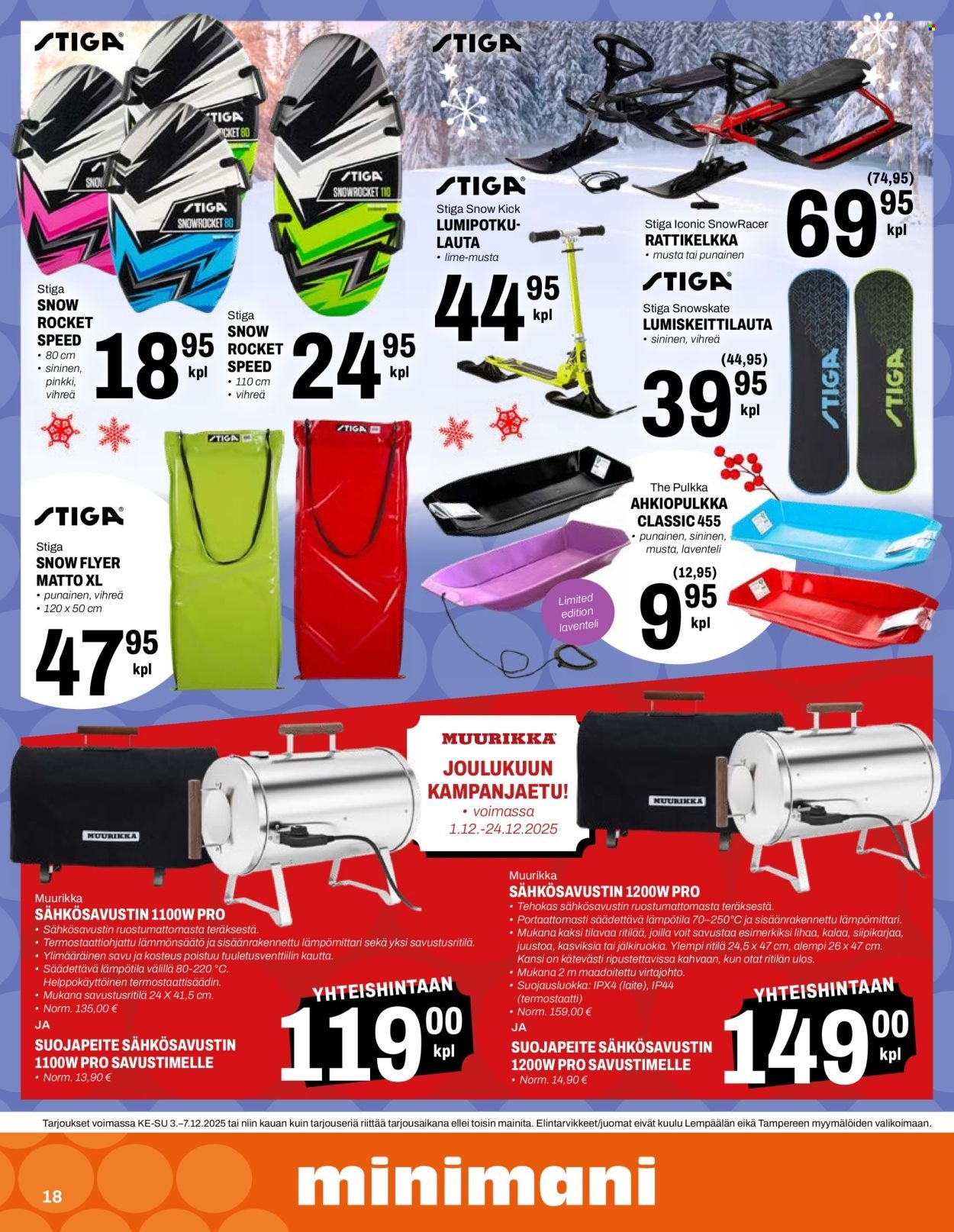 MINIMANI tarjoukset - Alkaen KE 3.12.2025