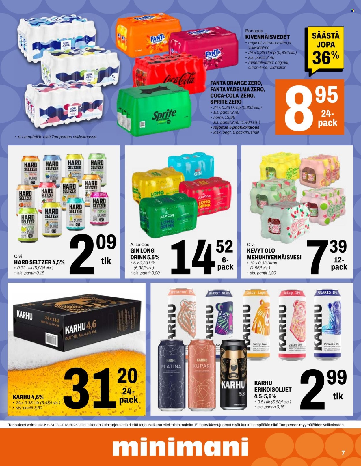 MINIMANI tarjoukset - Alkaen KE 3.12.2025