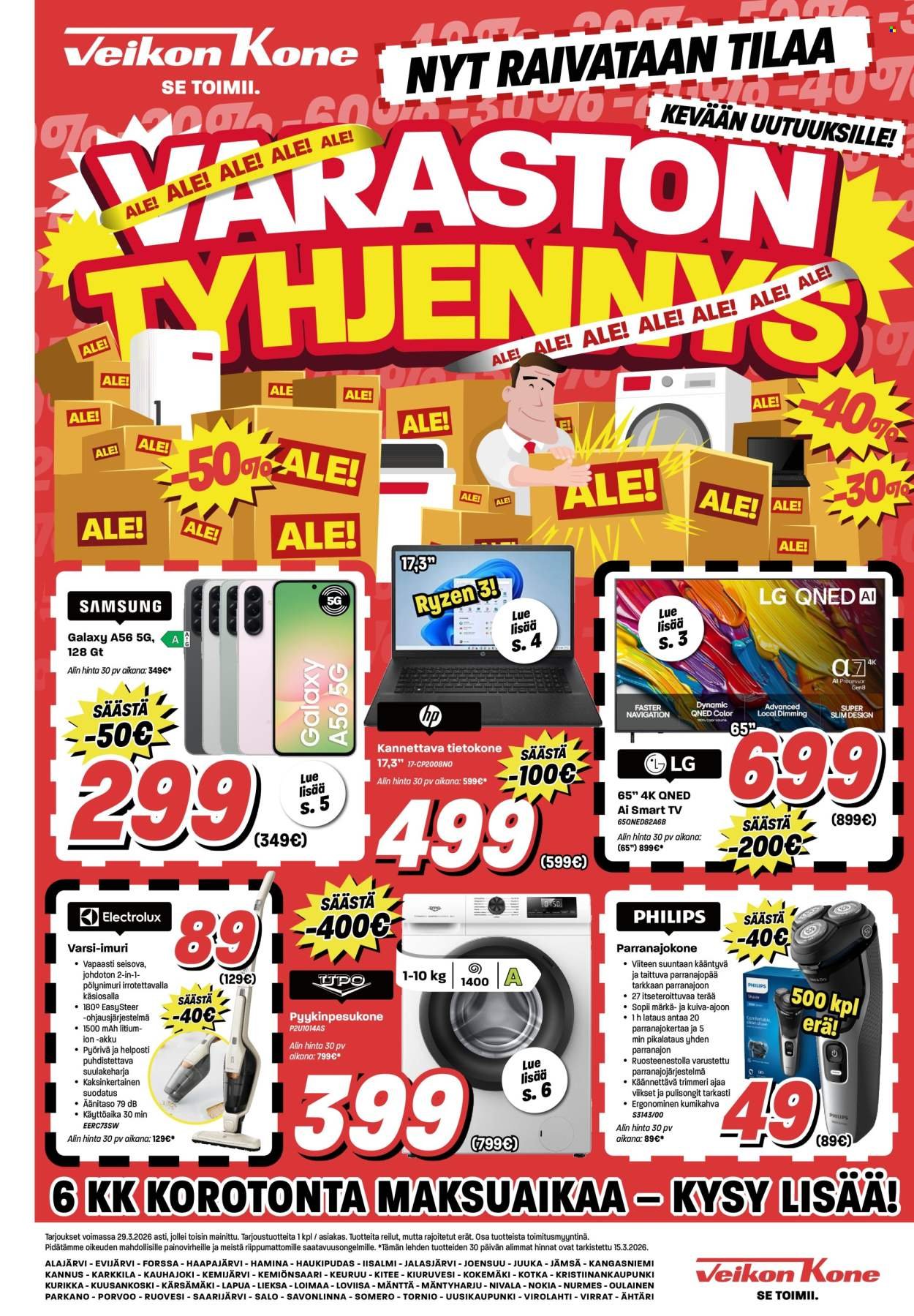 VEIKON KONE tarjoukset - Alkaen MA 16.3.2026