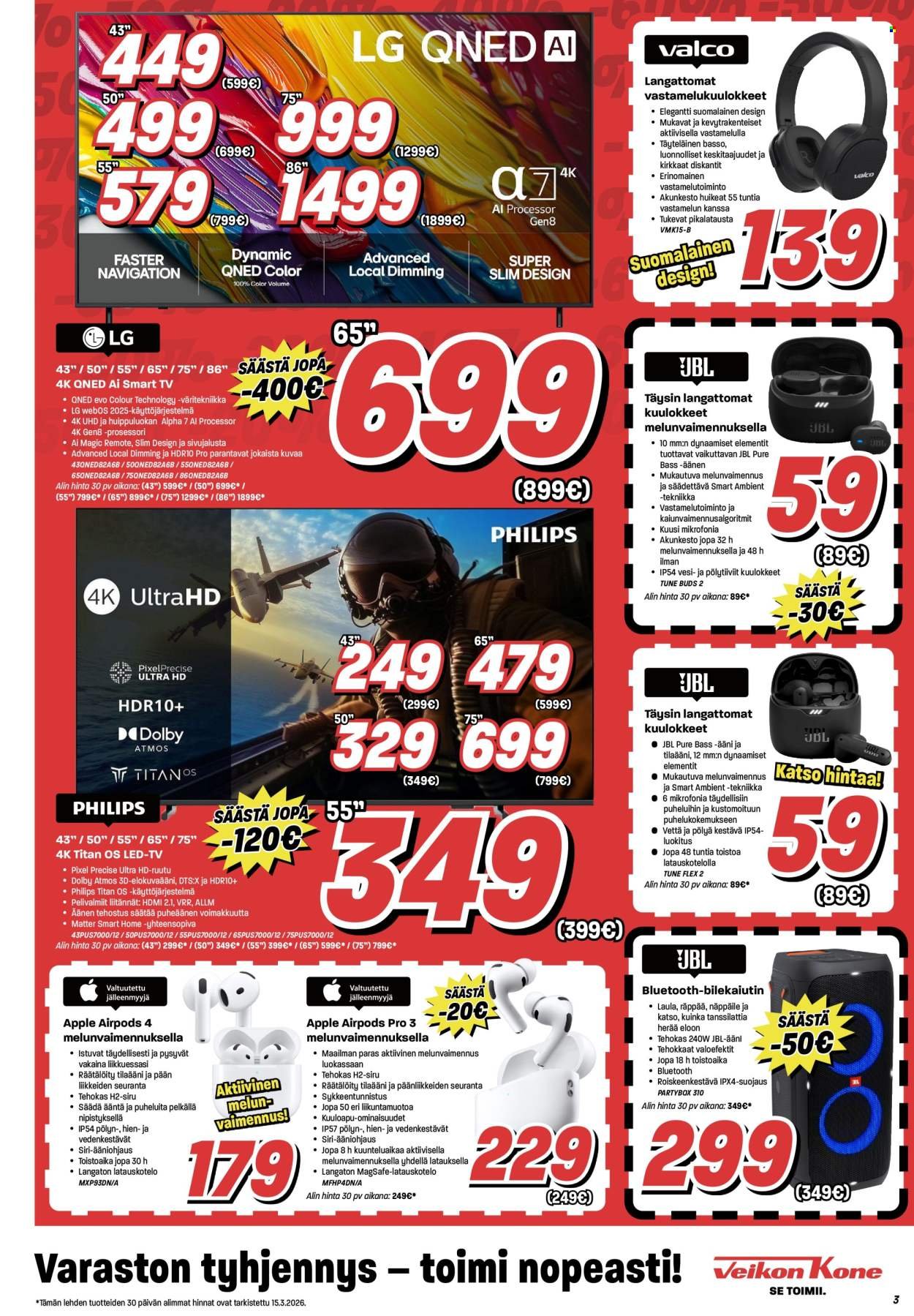 VEIKON KONE tarjoukset - Alkaen MA 16.3.2026