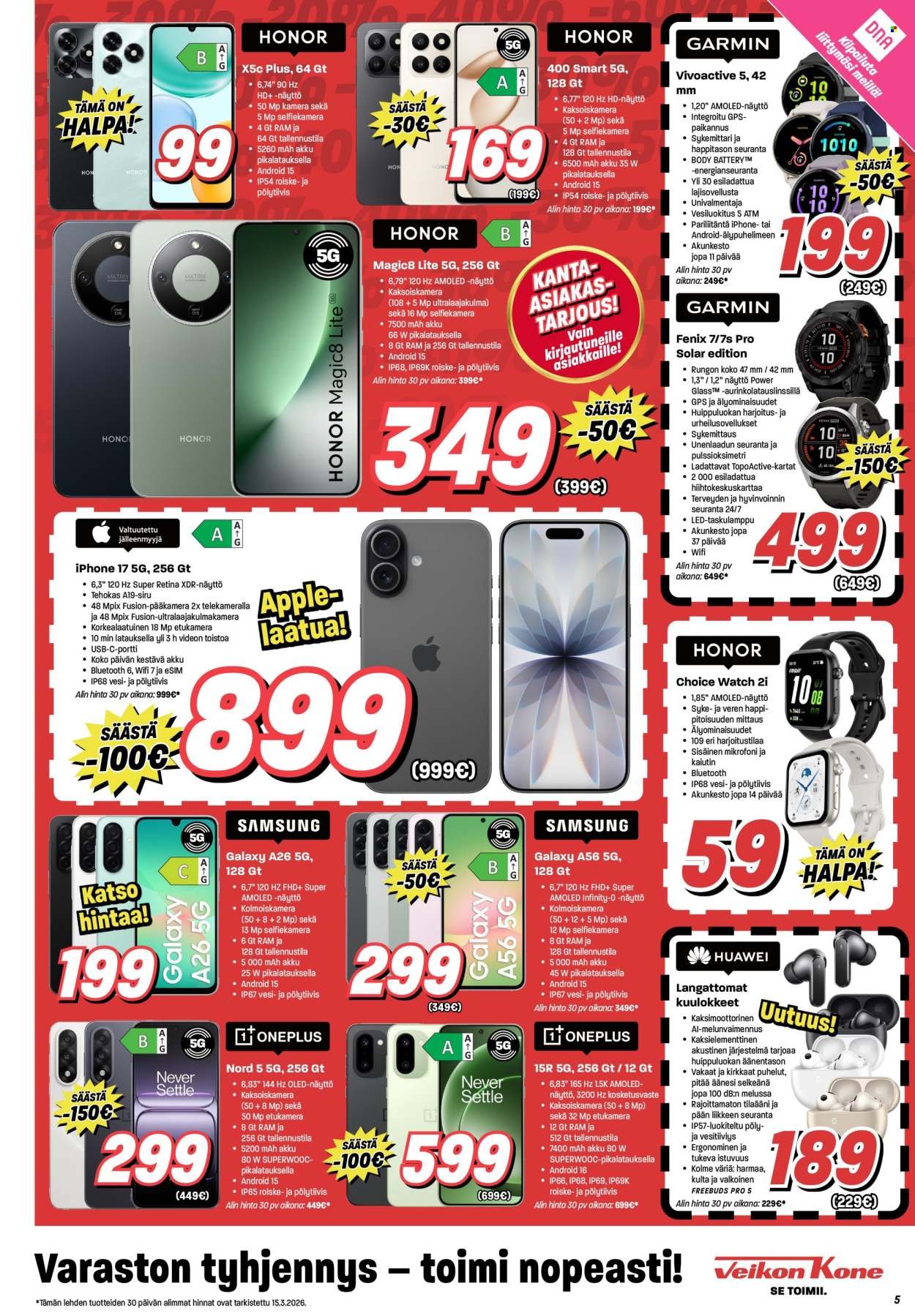 VEIKON KONE tarjoukset - Alkaen MA 16.3.2026