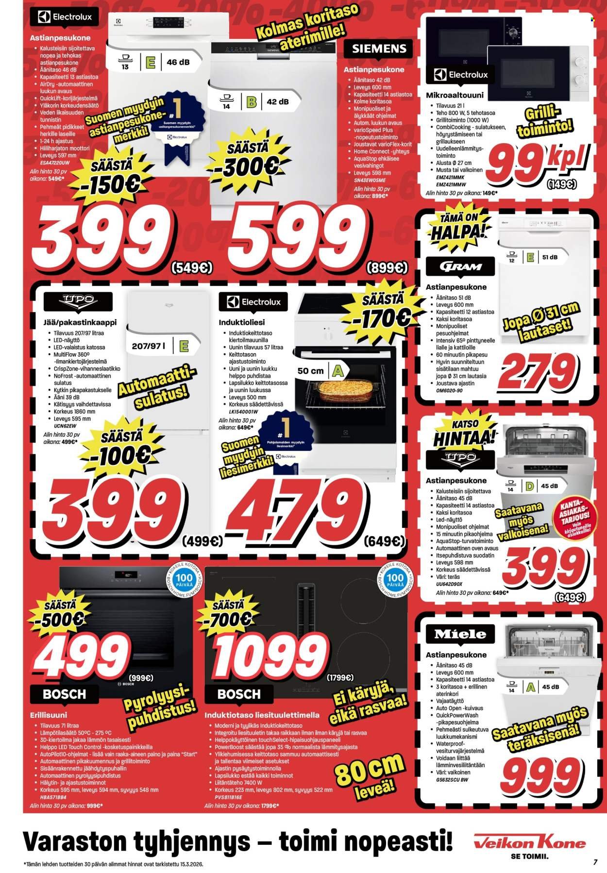VEIKON KONE tarjoukset - Alkaen MA 16.3.2026
