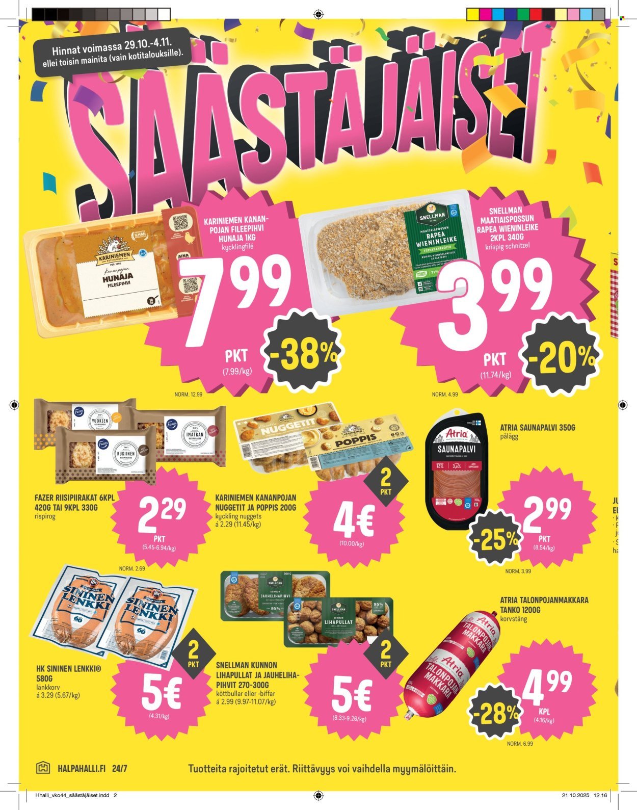 HALPAHALLI tarjoukset - Uusin tarjouslehtemme (2025-10-29 - 2025-11-04)