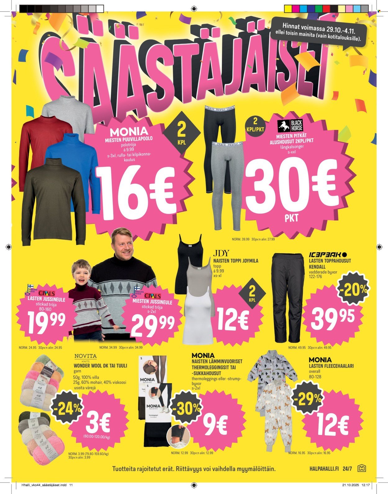 HALPAHALLI tarjoukset - Uusin tarjouslehtemme (2025-10-29 - 2025-11-04)