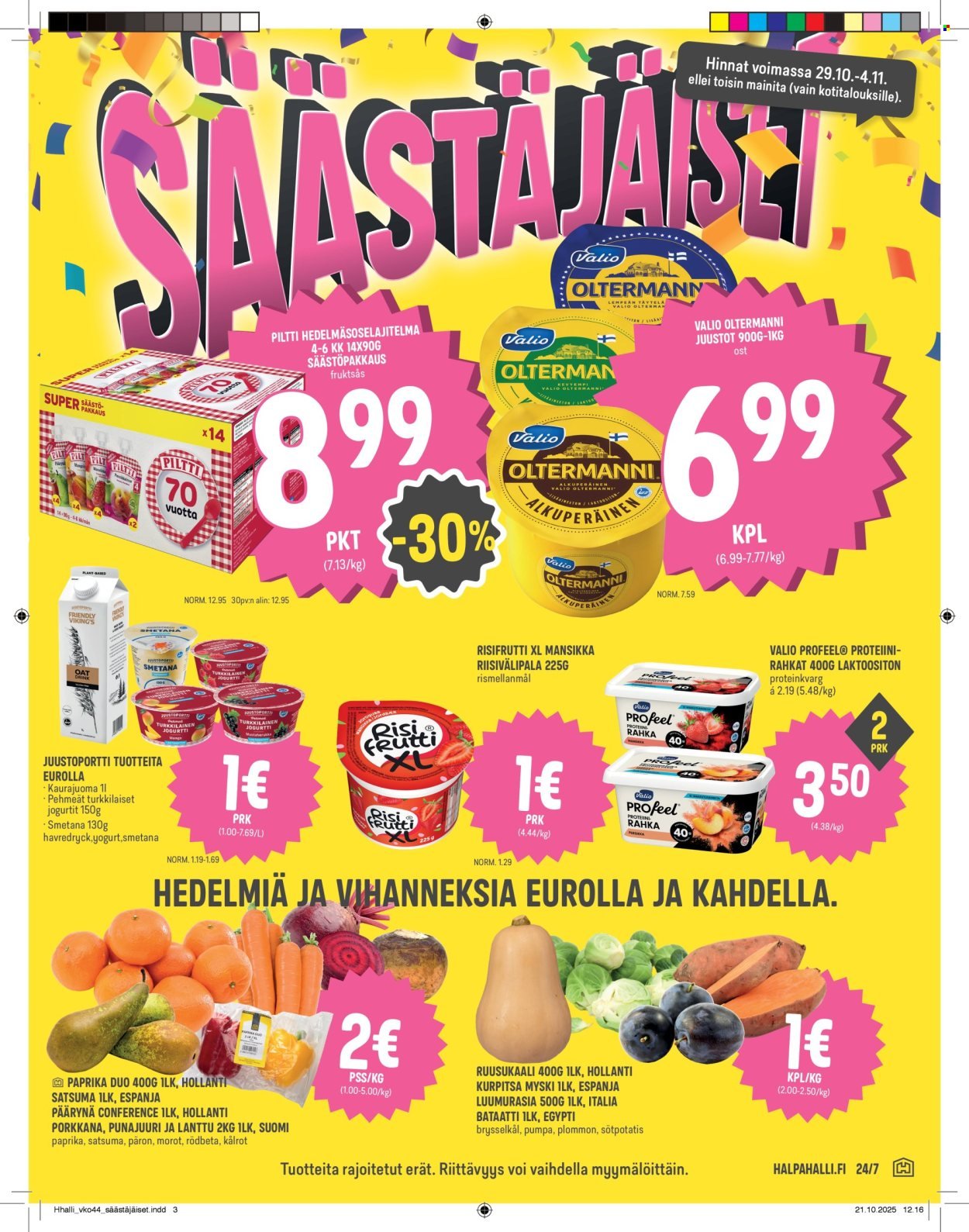 HALPAHALLI tarjoukset - Uusin tarjouslehtemme (2025-10-29 - 2025-11-04)