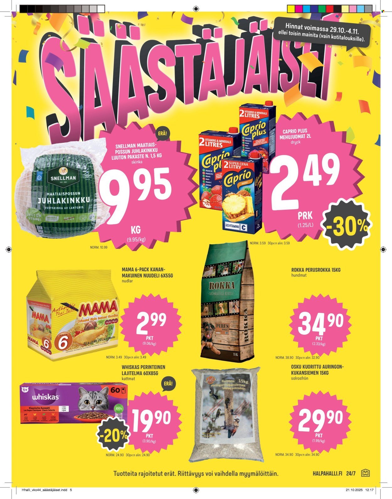 HALPAHALLI tarjoukset - Uusin tarjouslehtemme (2025-10-29 - 2025-11-04)