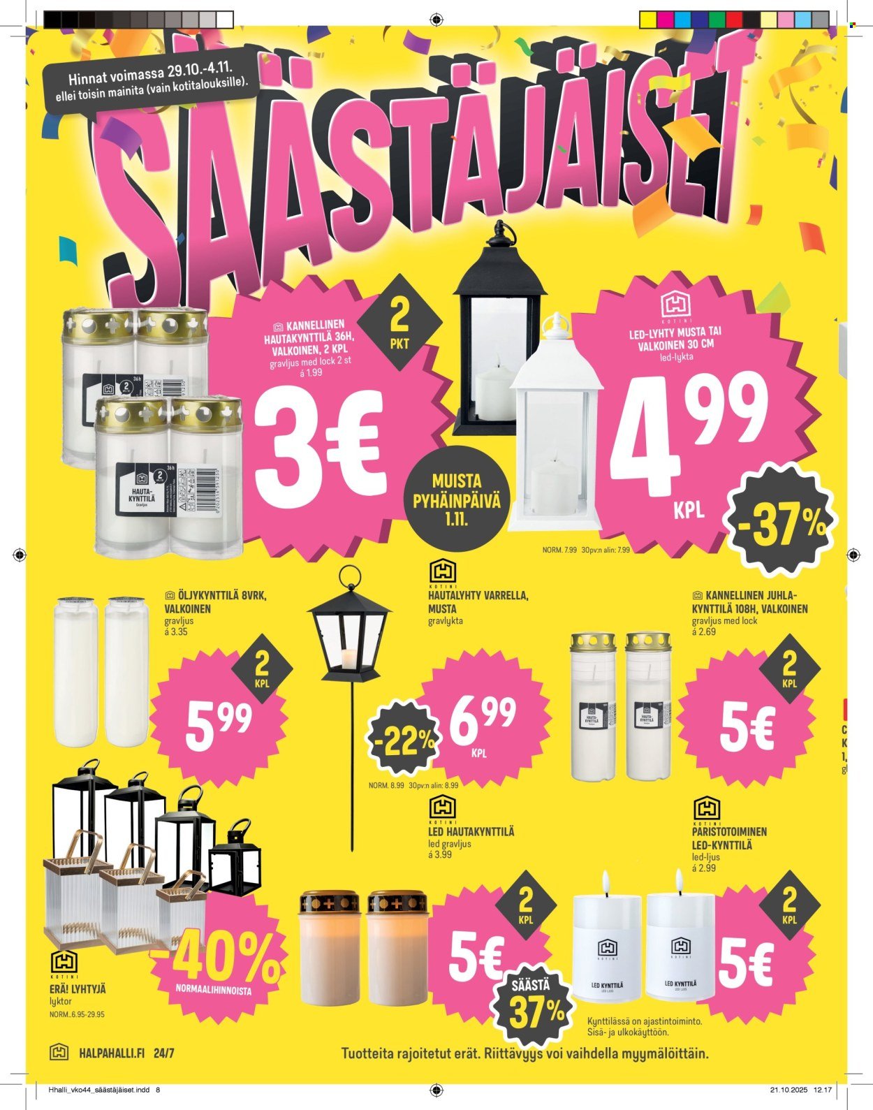 HALPAHALLI tarjoukset - Uusin tarjouslehtemme (2025-10-29 - 2025-11-04)