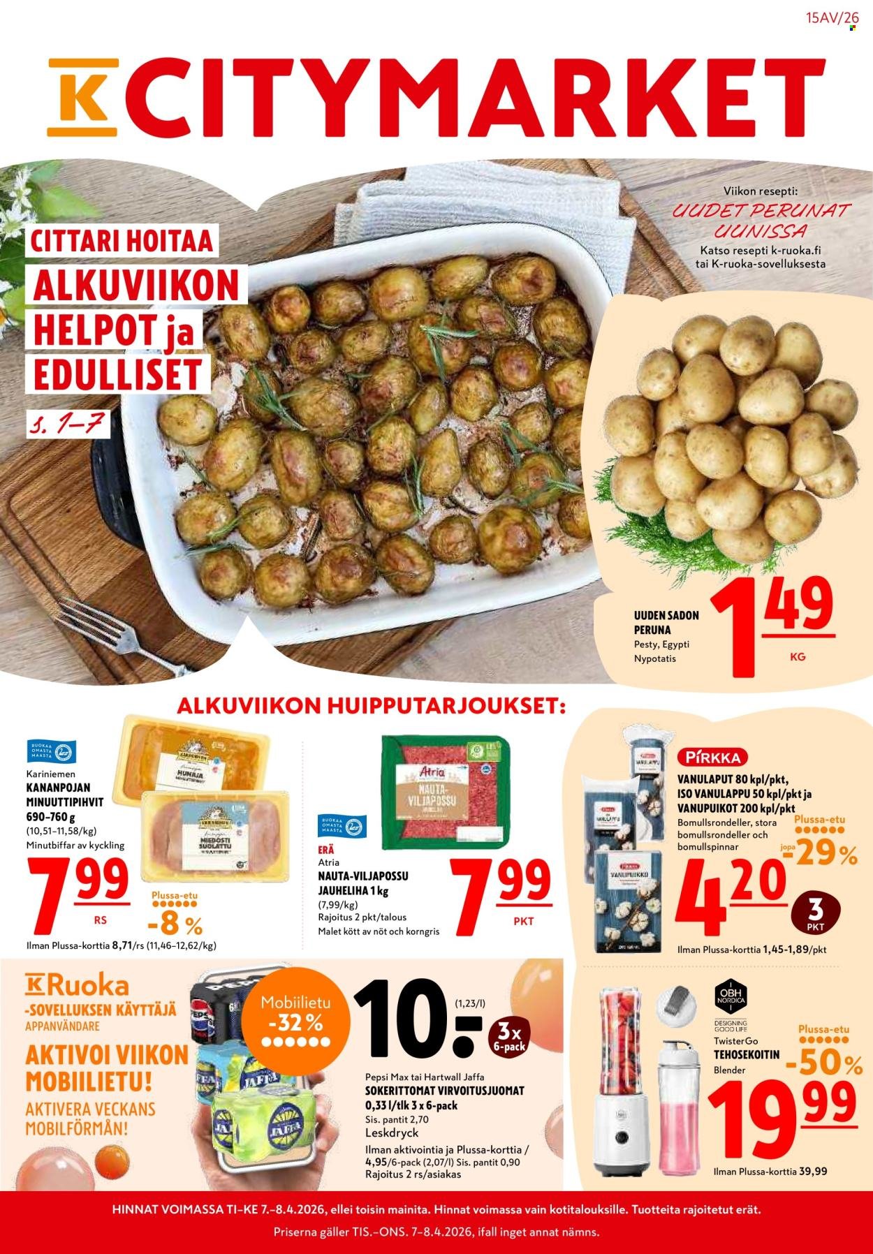 K-CITYMARKET tarjoukset - Alkaen TI 7.4.2026