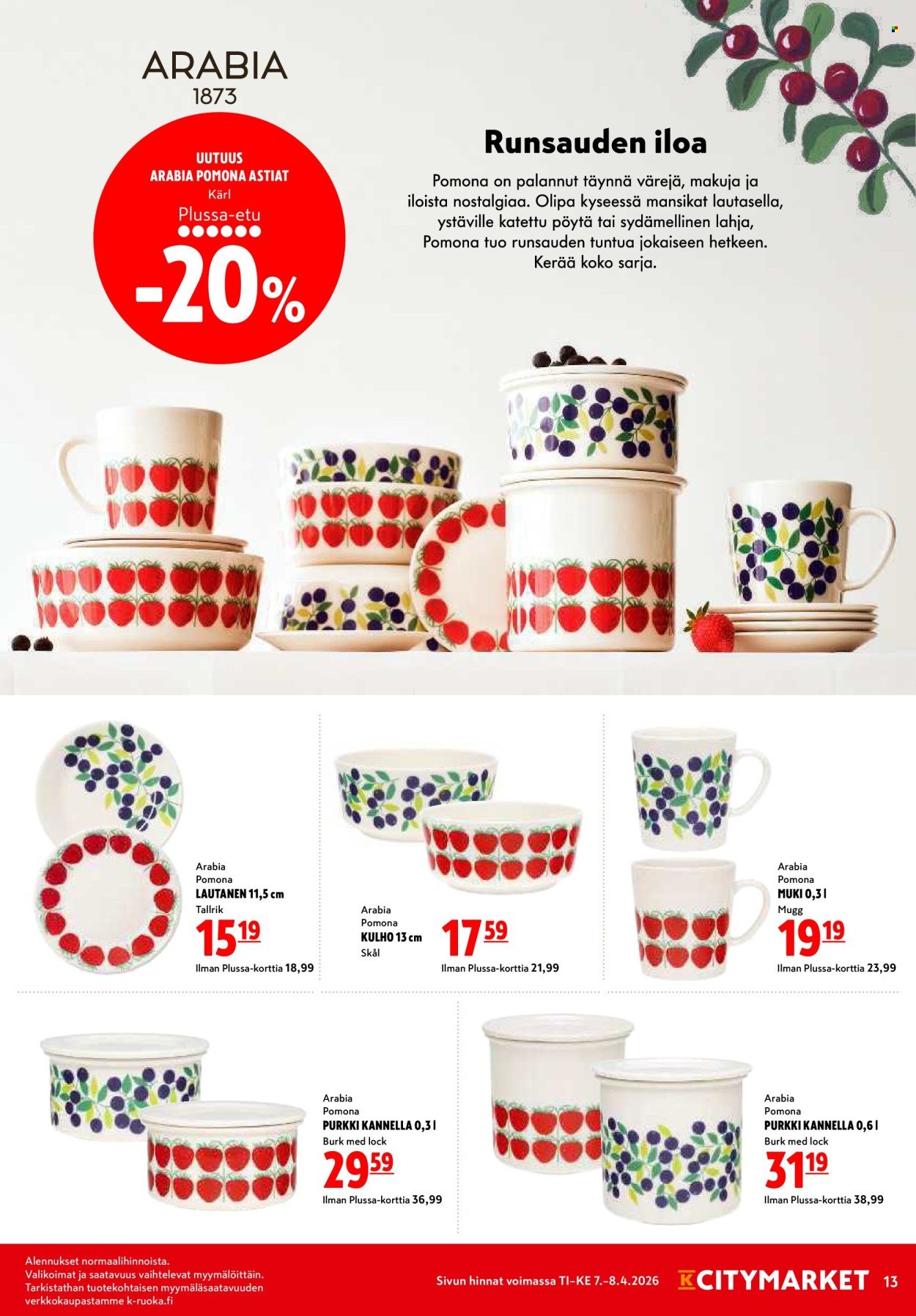 K-CITYMARKET tarjoukset - Alkaen TI 7.4.2026