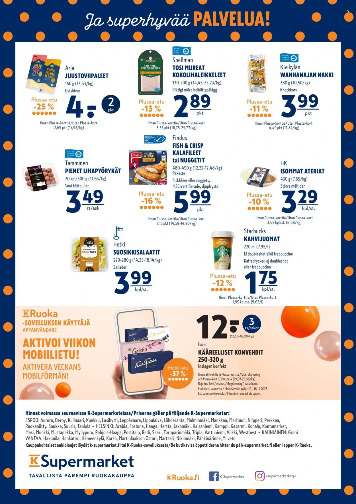 K-SUPERMARKET tarjoukset - Tavallista parempaa ja edullisesti (2025-11-13 - 2025-11-16)
