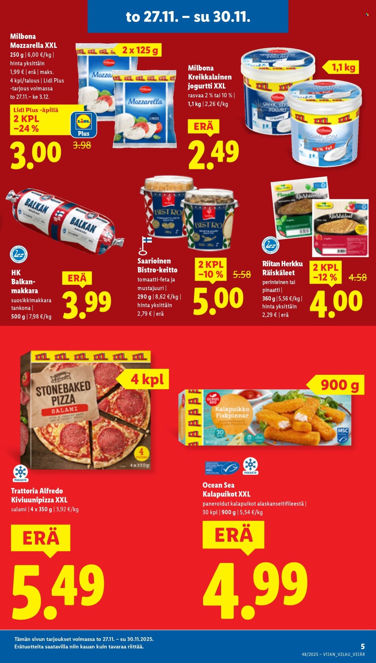 LIDL tarjoukset - Alkaen TO 27.11.2025