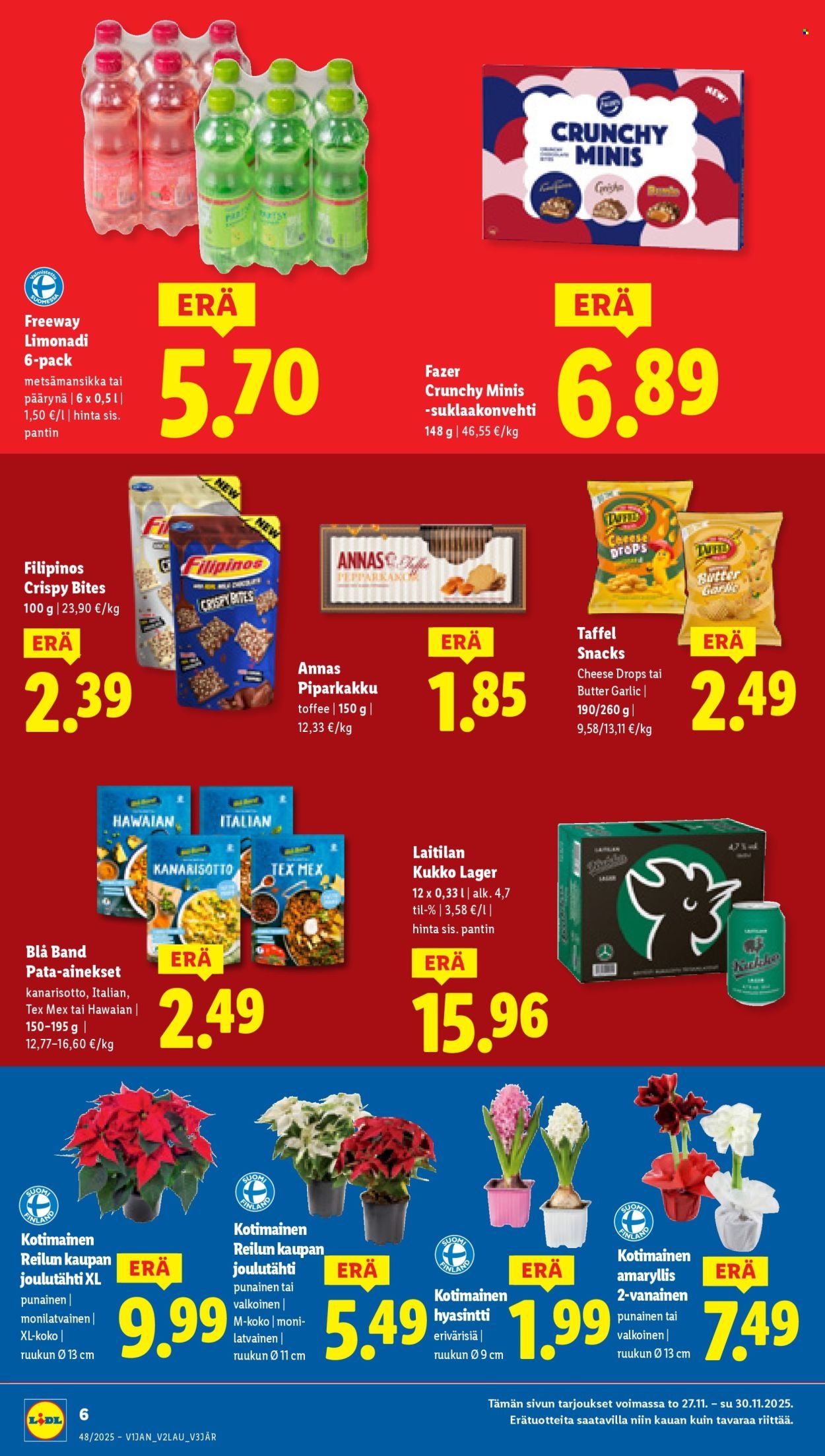 LIDL tarjoukset - Alkaen TO 27.11.2025