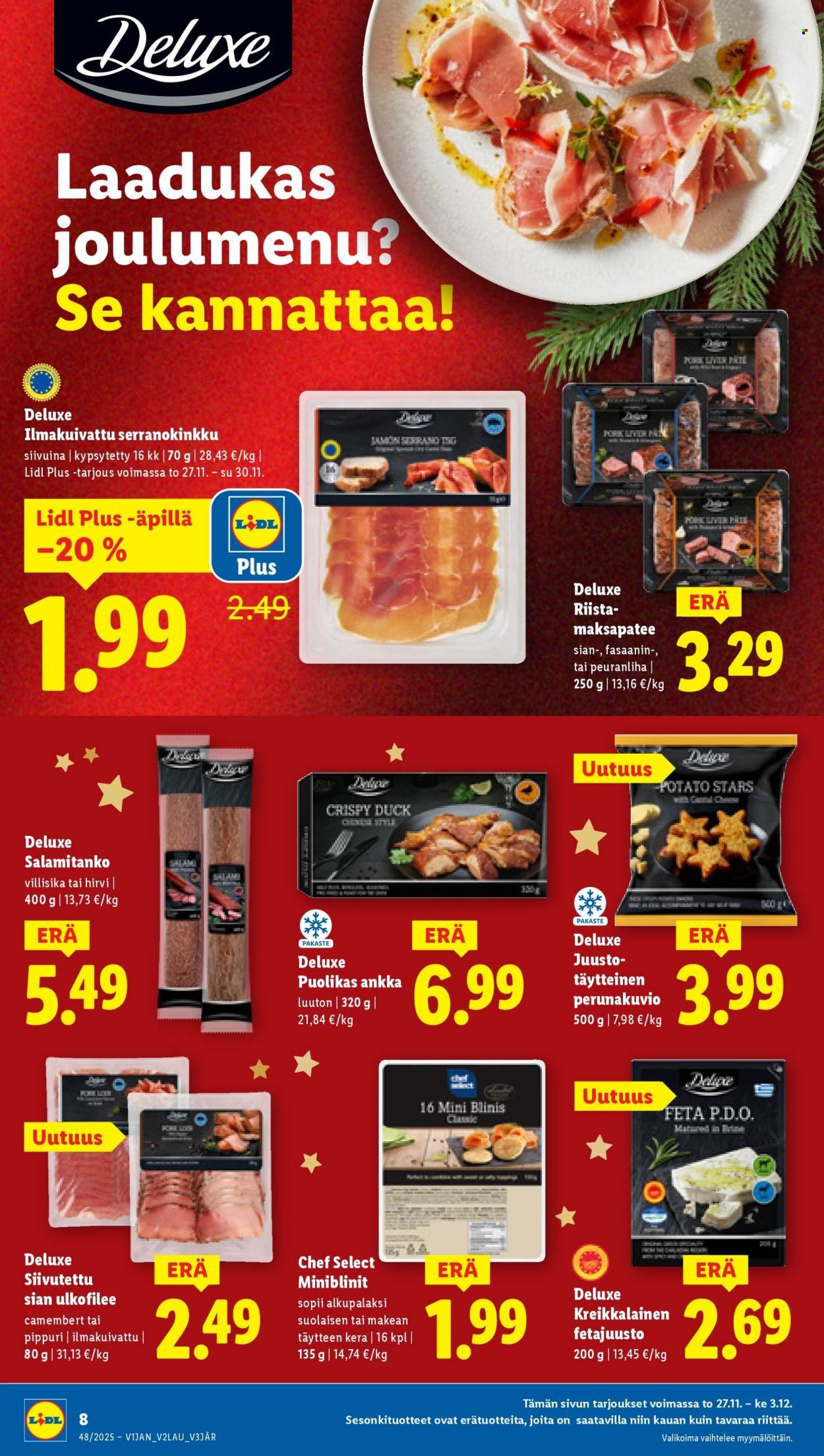 LIDL tarjoukset - Alkaen TO 27.11.2025
