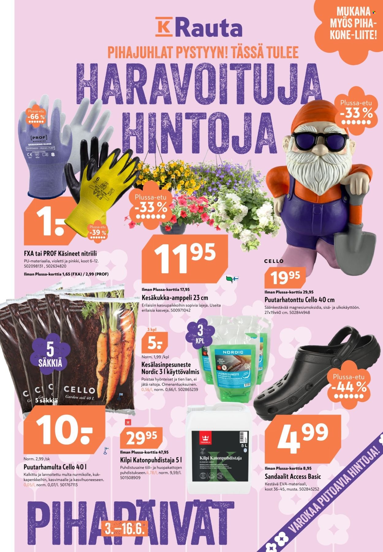 K-RAUTA tarjoukset - Pihapäivät