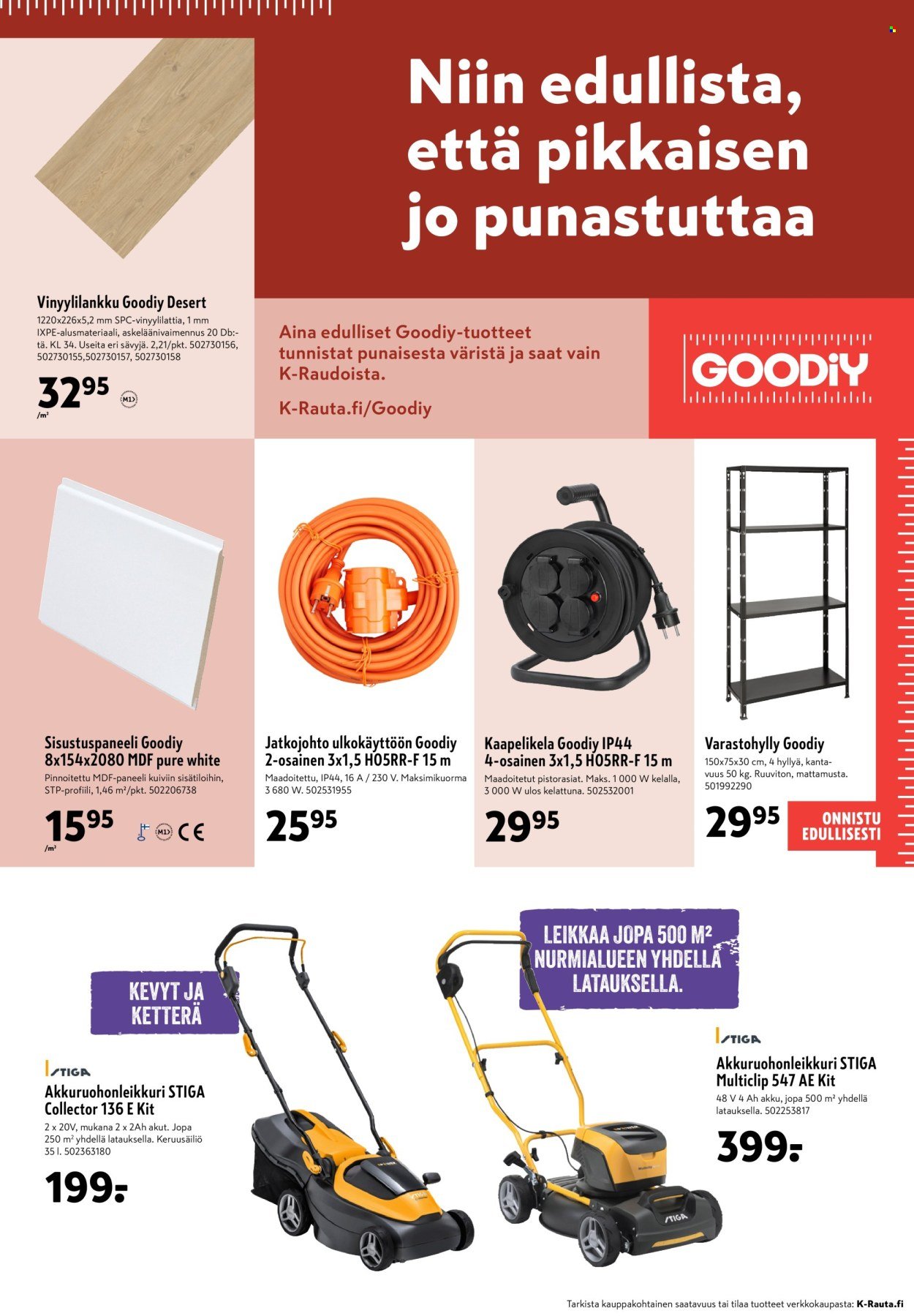 K-RAUTA tarjoukset - Pihapäivät