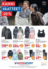 INTERSPORT tarjoukset - Kaikki vaateet -20%