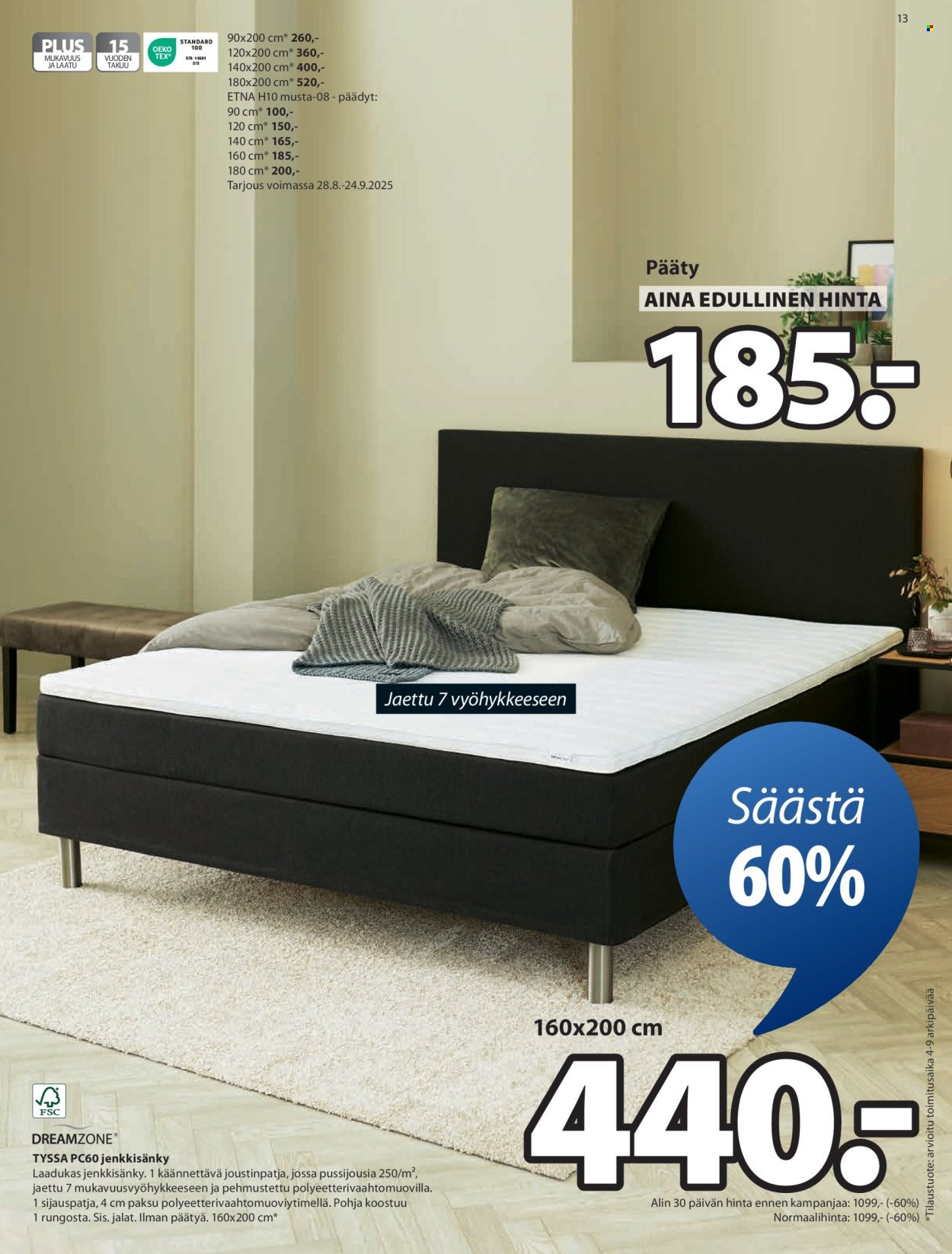 JYSK tarjoukset - Viikon tarjoukset (2025-08-28 - 2025-09-10)