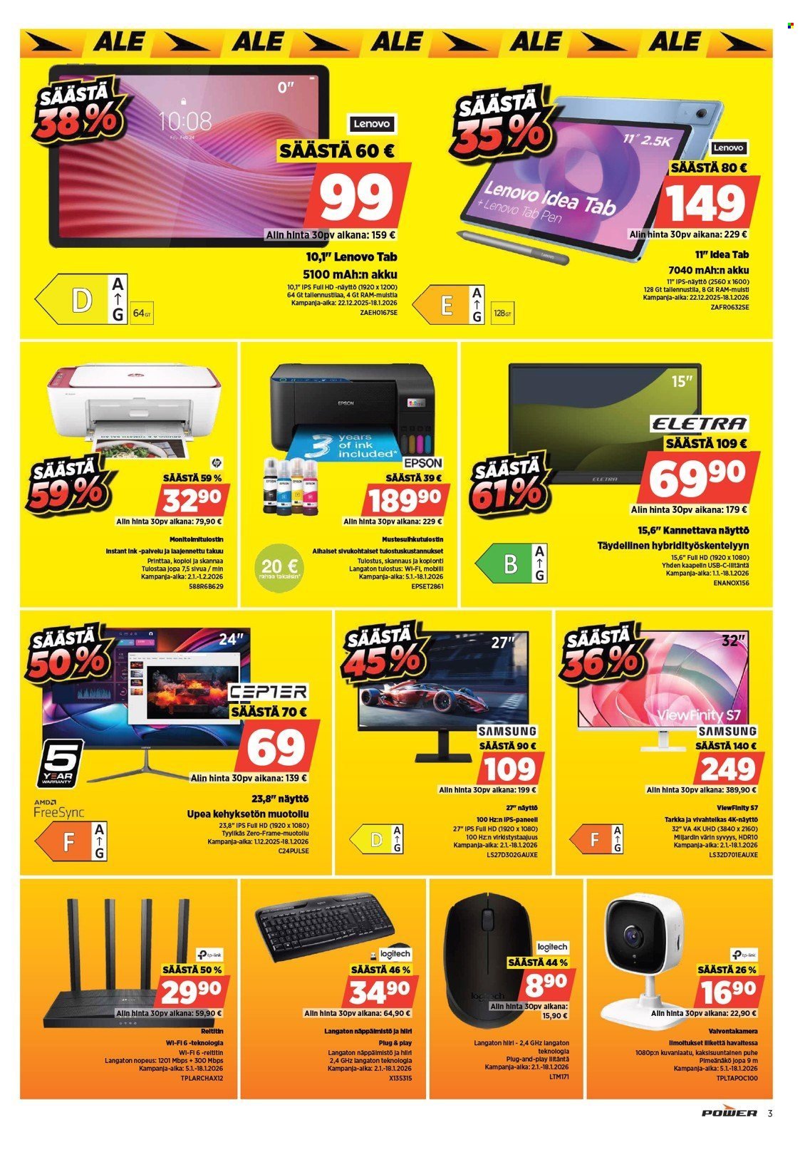 POWER tarjoukset - Tammikuu 2026