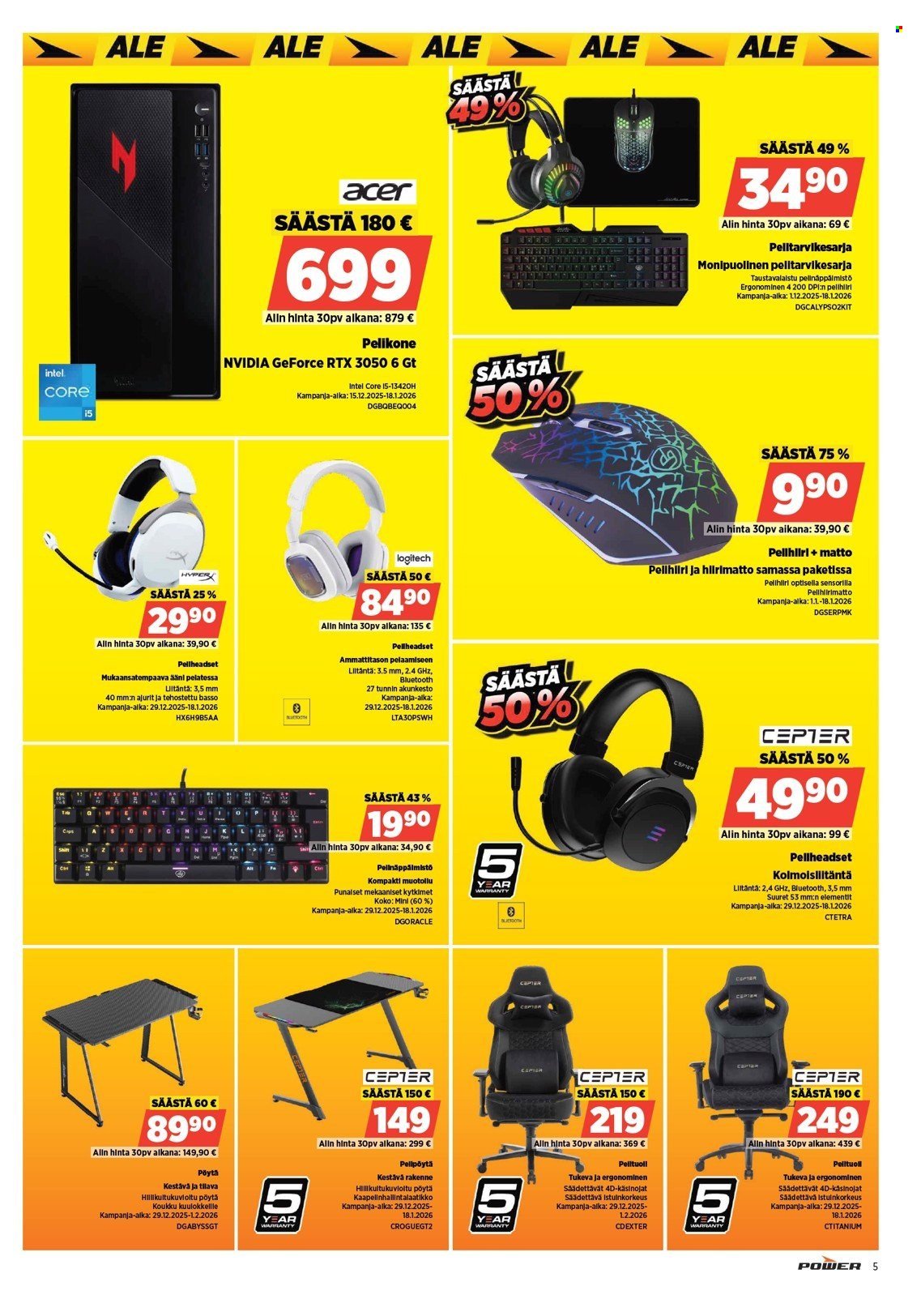 POWER tarjoukset - Tammikuu 2026